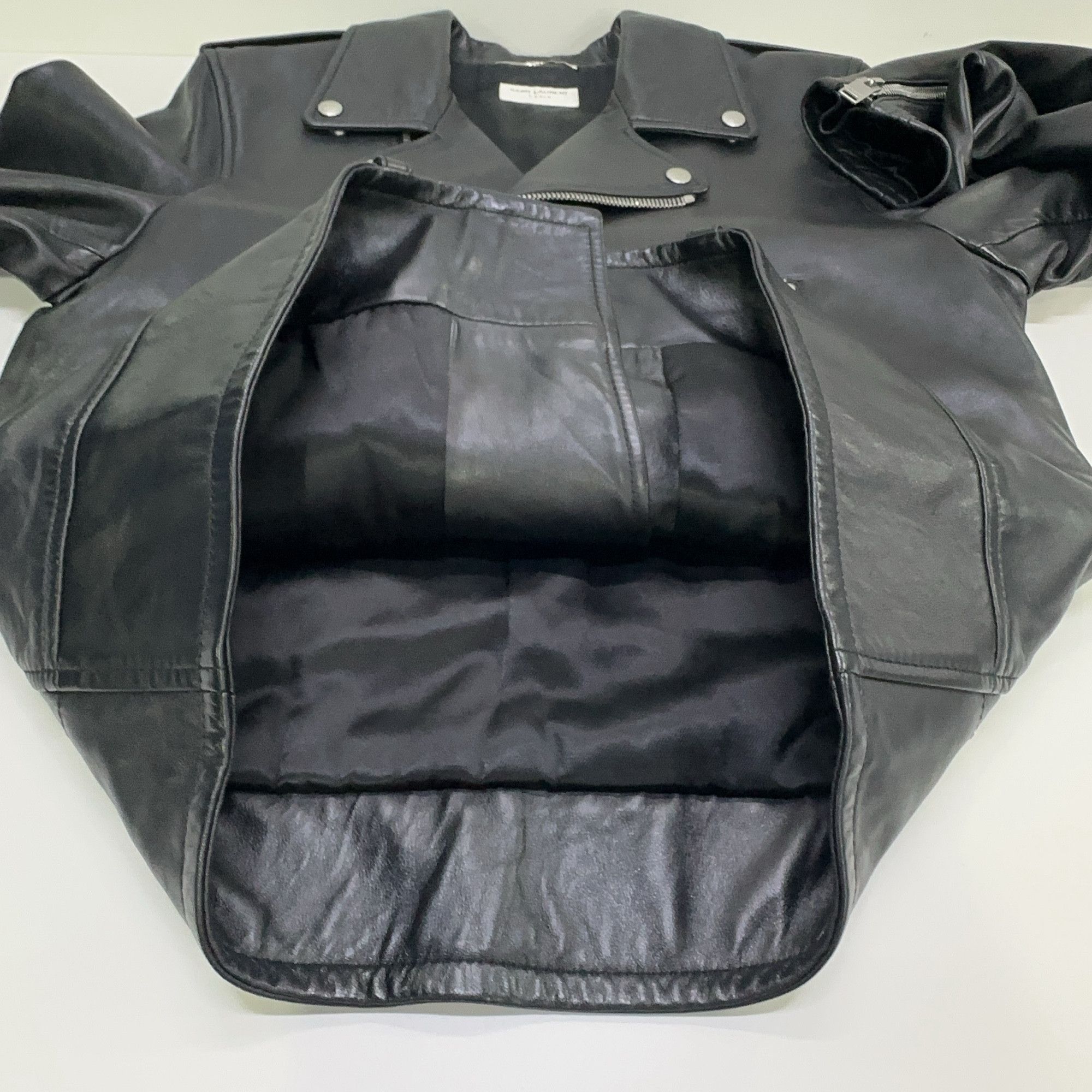 Saint Laurent Paris Saint Laurent Classic Leather Biker Jacket Size L Size US L / EU 52-54 / 3 - 9 Thumbnail