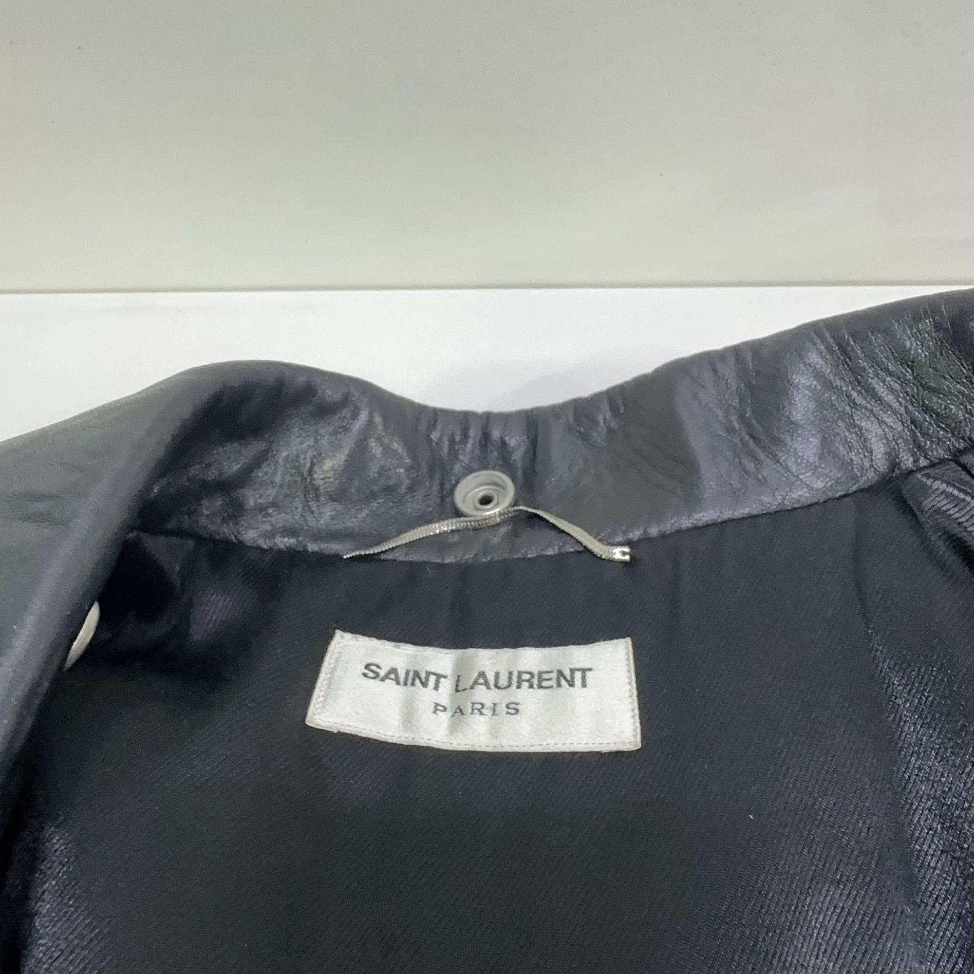 Saint Laurent Paris Saint Laurent Classic Leather Biker Jacket Size L Size US L / EU 52-54 / 3 - 4 Thumbnail