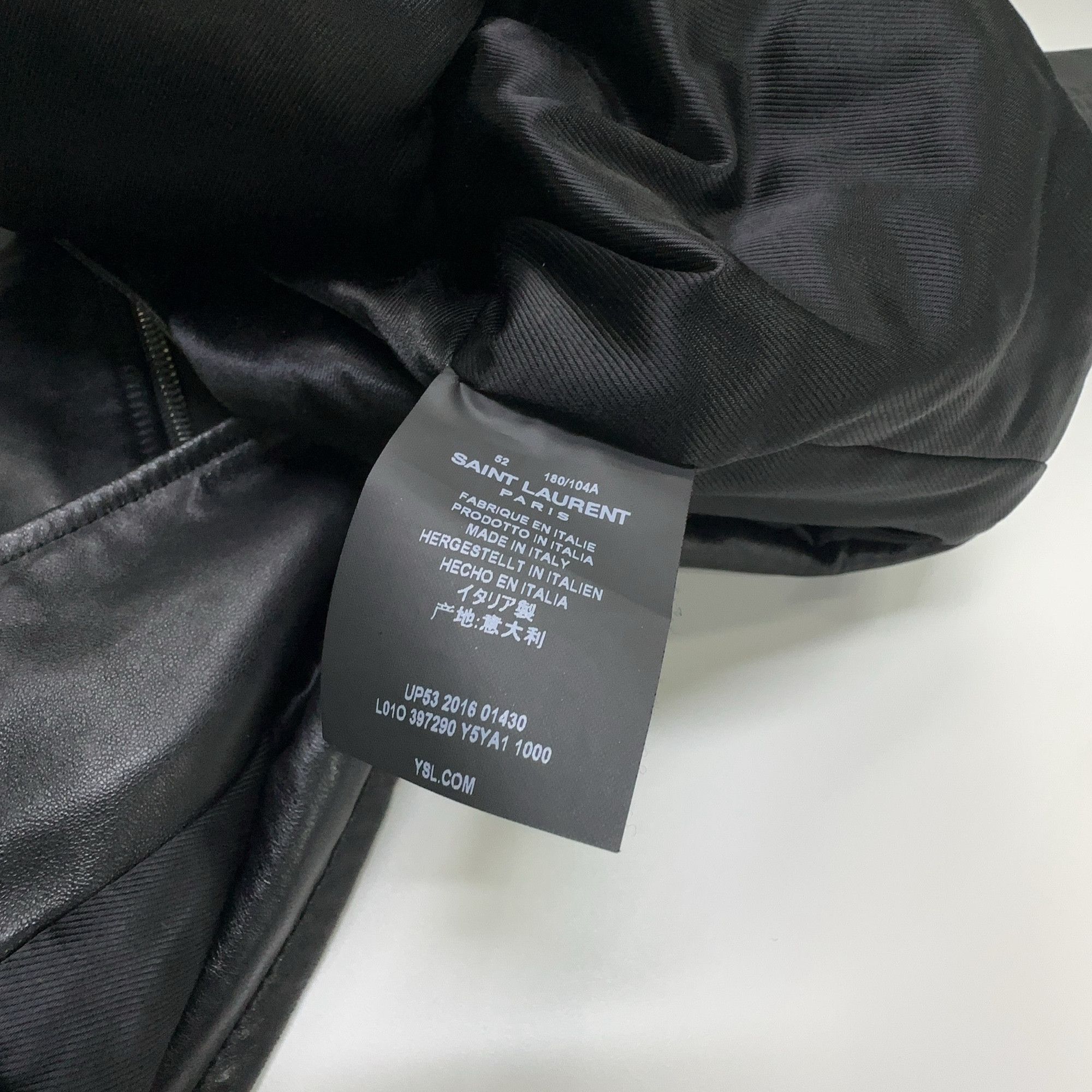 Saint Laurent Paris Saint Laurent Classic Leather Biker Jacket Size L Size US L / EU 52-54 / 3 - 3 Thumbnail