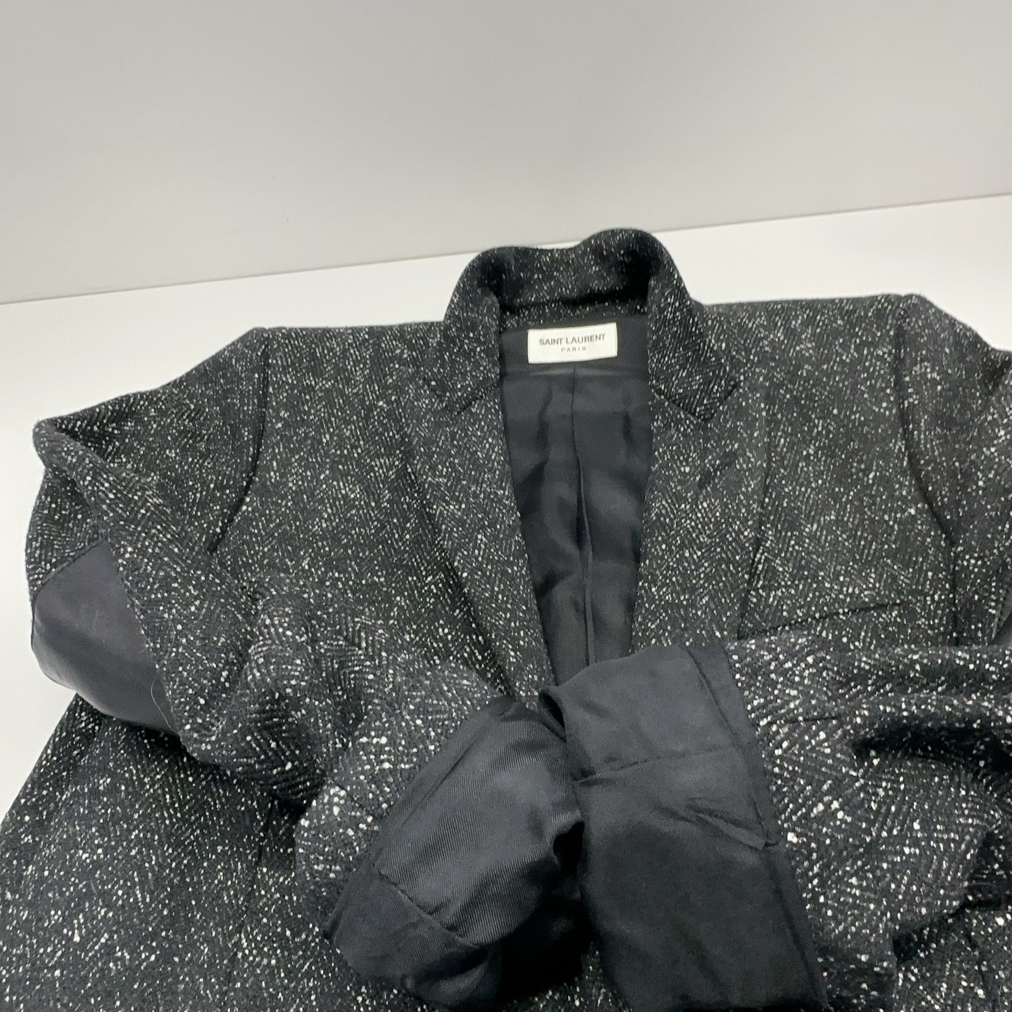 Saint Laurent Paris Saint Laurent Tweed Elbow Patch Blazer Size 40 Size M / US 6-8 / IT 42-44 - 6 Thumbnail