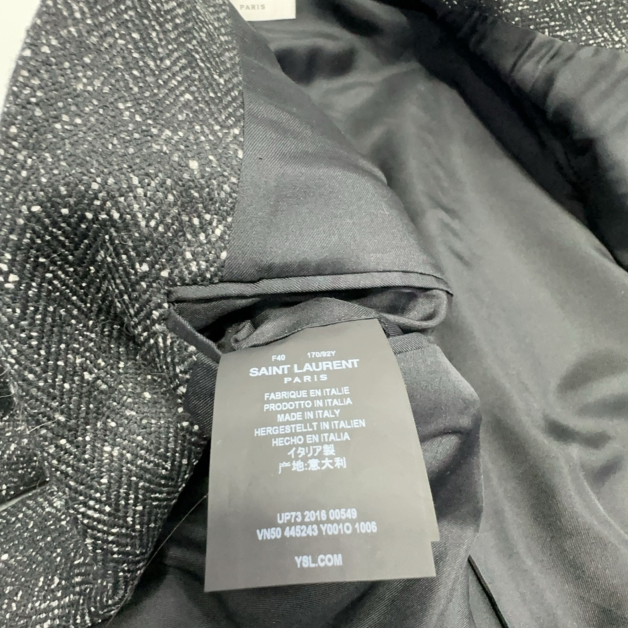 Saint Laurent Paris Saint Laurent Tweed Elbow Patch Blazer Size 40 Size M / US 6-8 / IT 42-44 - 4 Thumbnail