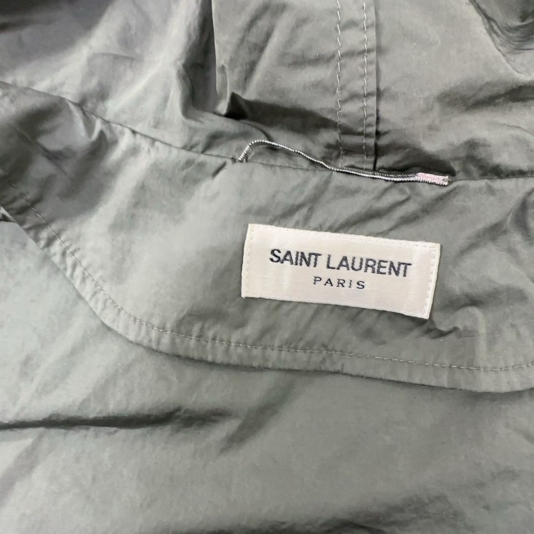 Saint Laurent Paris Saint Laurent Green Hooded Light Jacket Size 46 Size US S / EU 44-46 / 1 - 3 Thumbnail