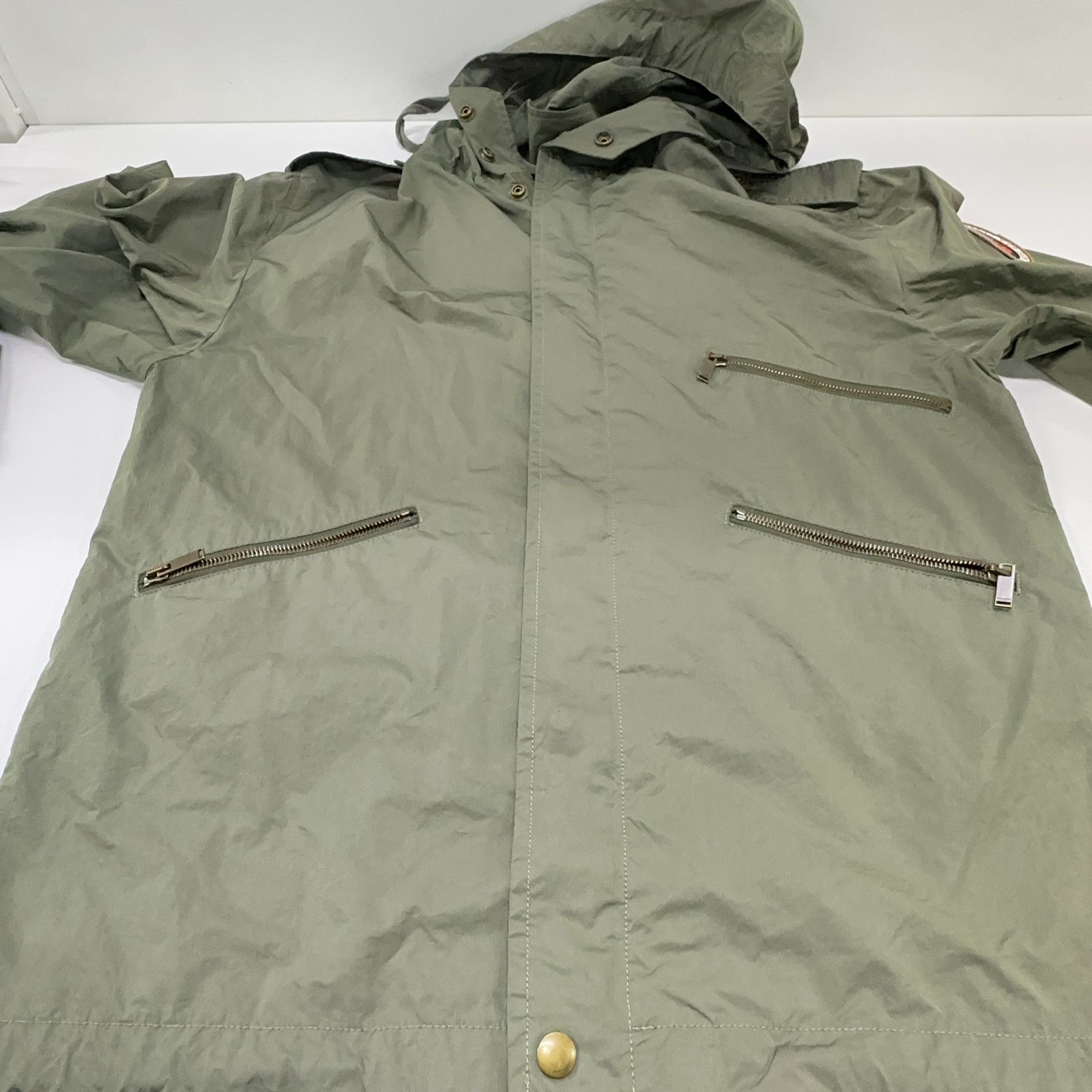 Saint Laurent Paris Saint Laurent Green Hooded Light Jacket Size 46 Size US S / EU 44-46 / 1 - 7 Thumbnail