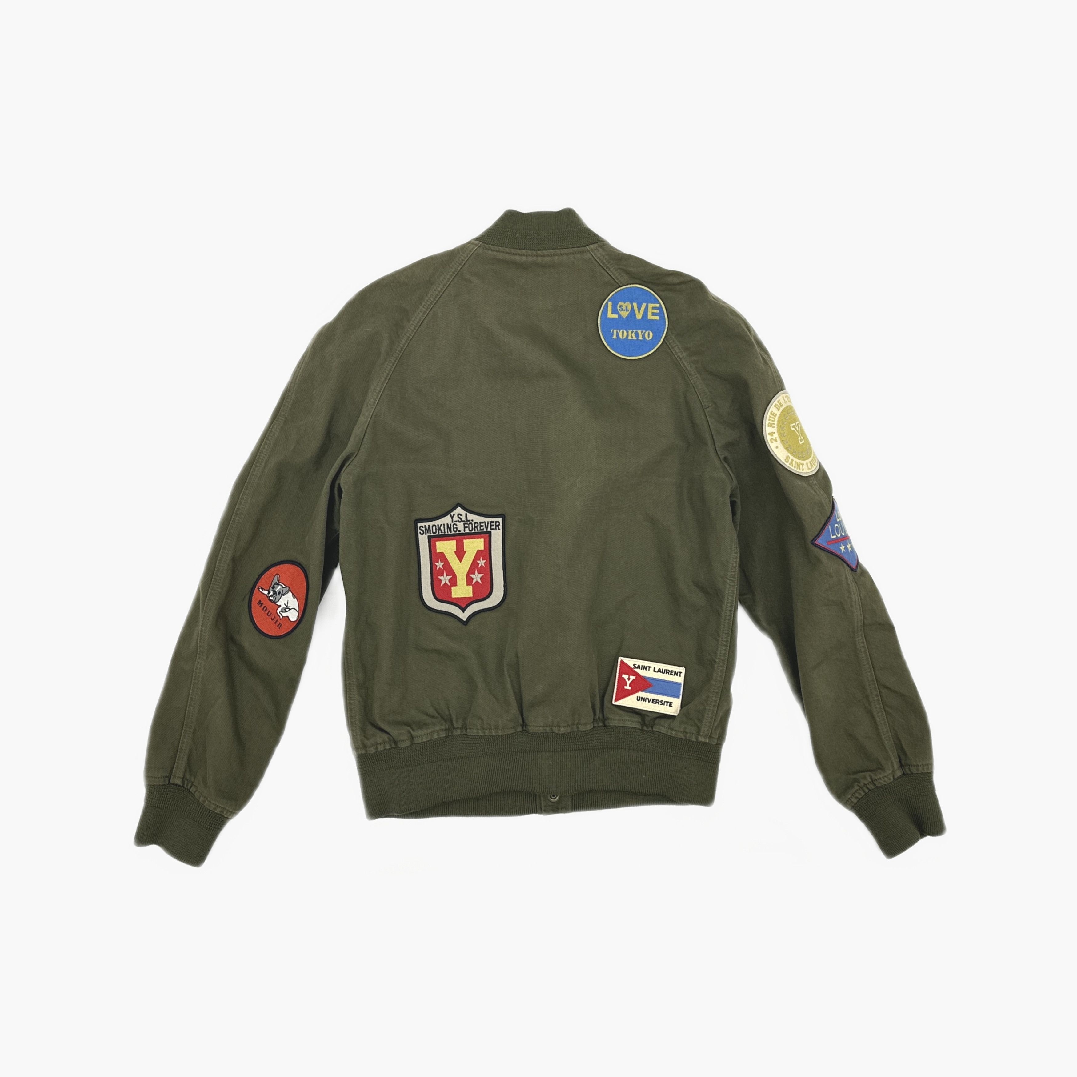 Saint Laurent Paris Saint Laurent Patch Bomber Jacket Size M Size US M / EU 48-50 / 2 - 2 Thumbnail