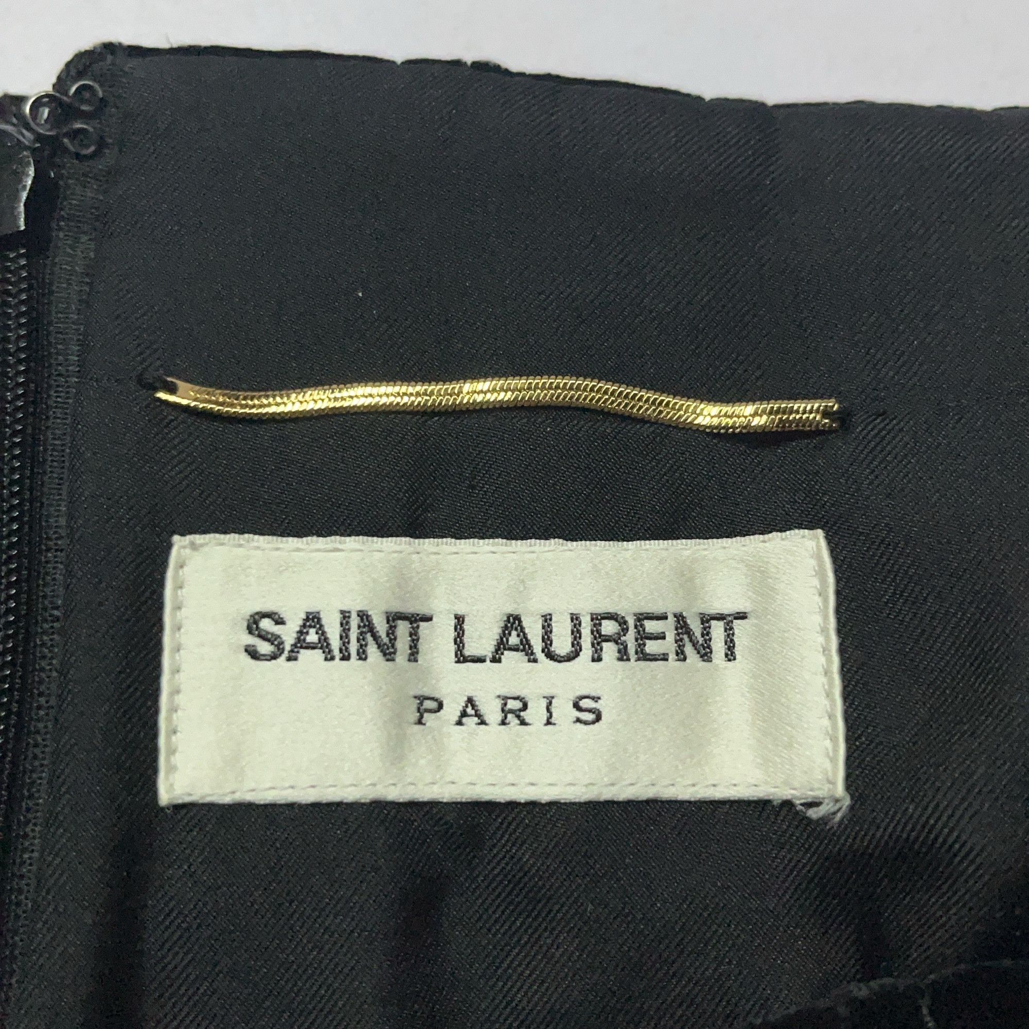 Saint Laurent Paris Saint Laurent Studded Velvet Mini Skirt FR 38 Size 27" / US 4 / IT 40 - 4 Thumbnail
