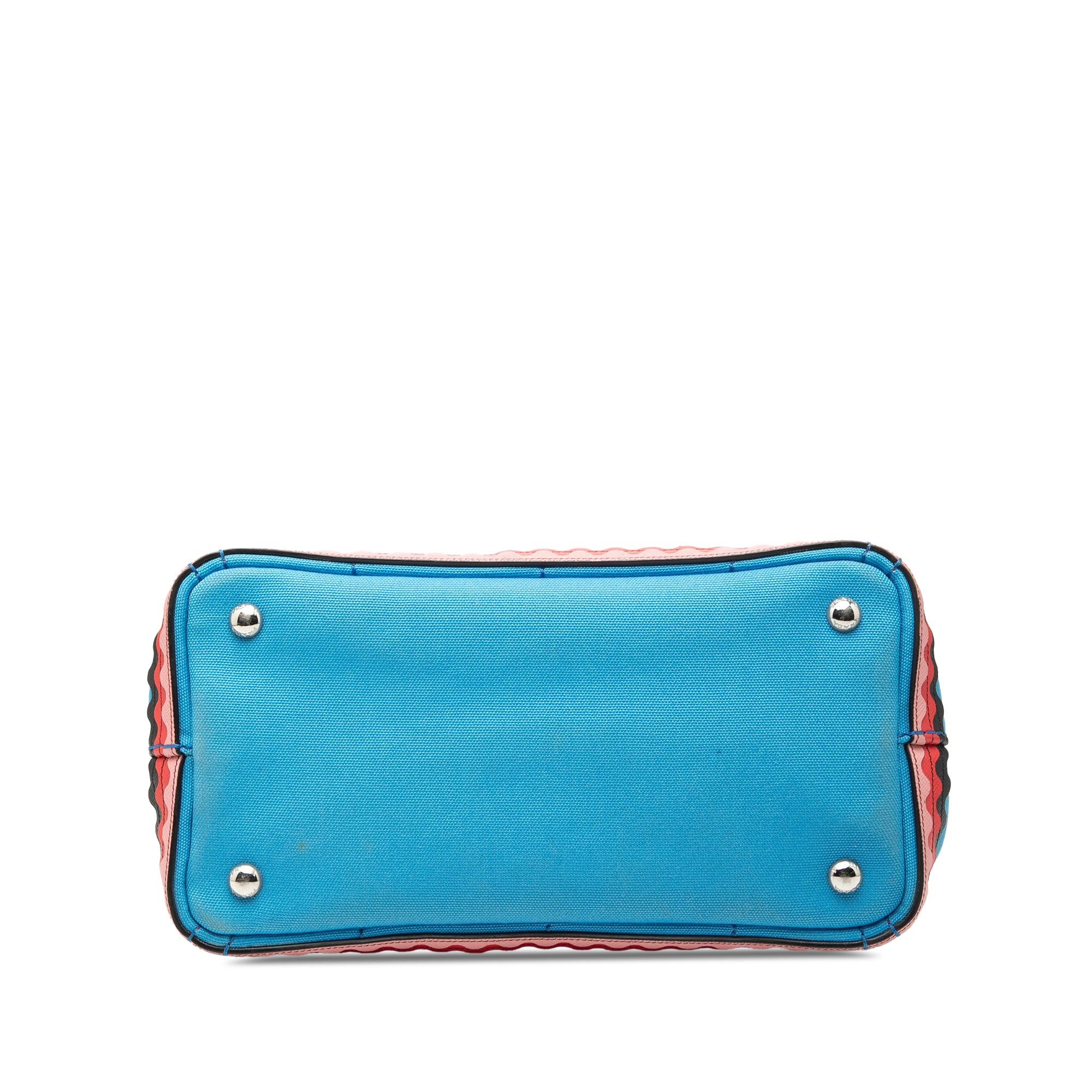 Prada Small Canvas Canapa Nautical Patch Satchel Size ONE SIZE - 3 Thumbnail