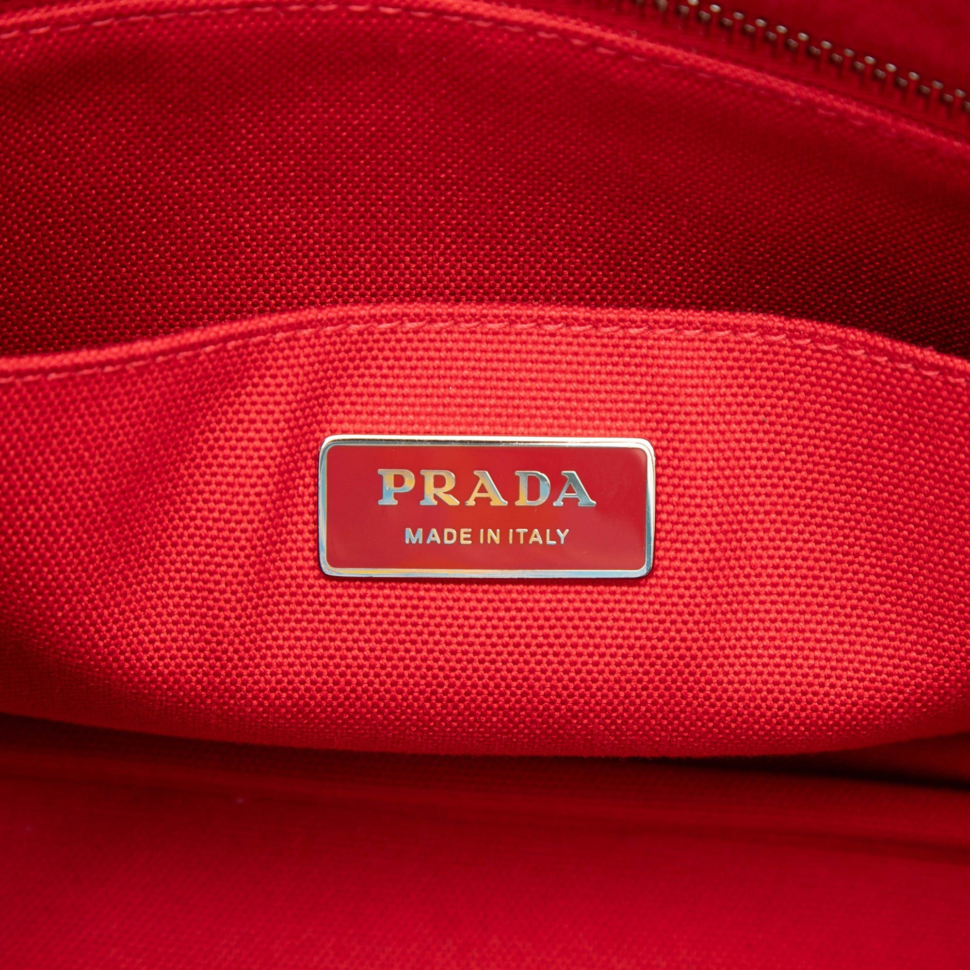 Prada Small Canvas Canapa Nautical Patch Satchel Size ONE SIZE - 5 Thumbnail