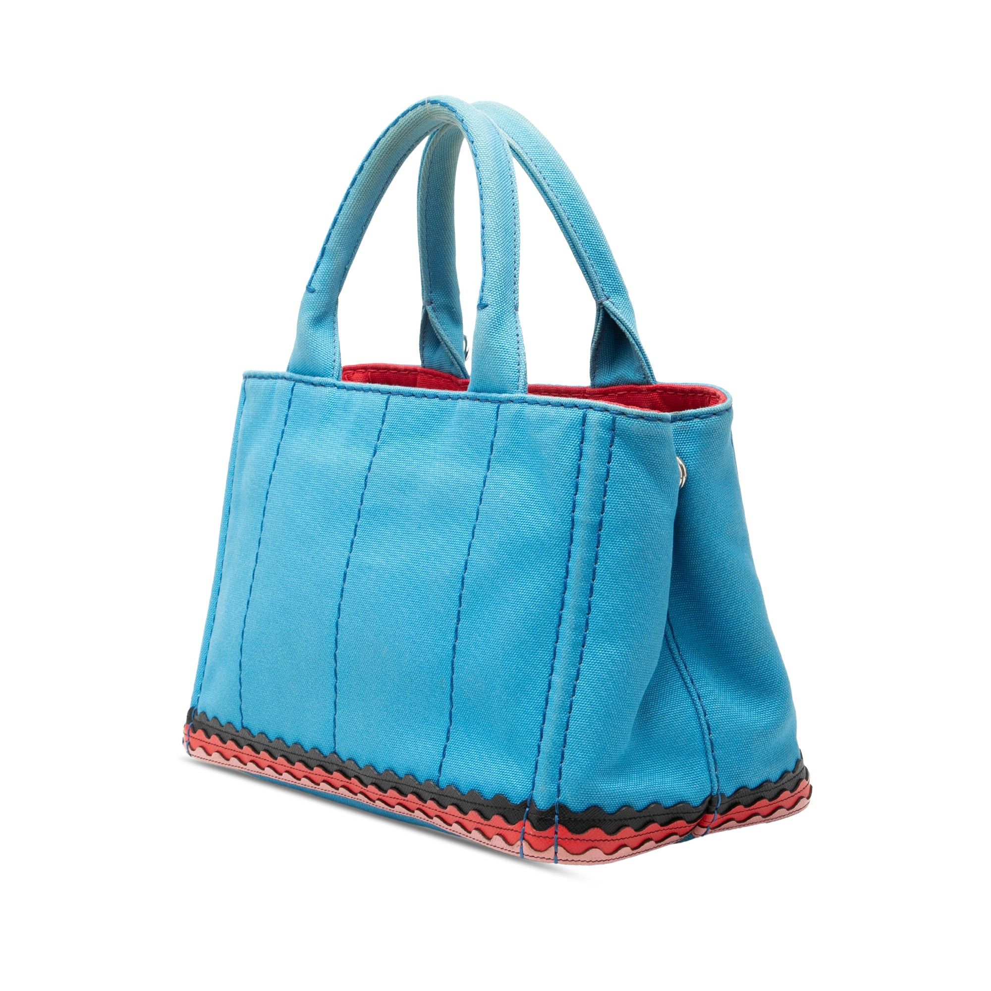 Prada Small Canvas Canapa Nautical Patch Satchel Size ONE SIZE - 2 Thumbnail
