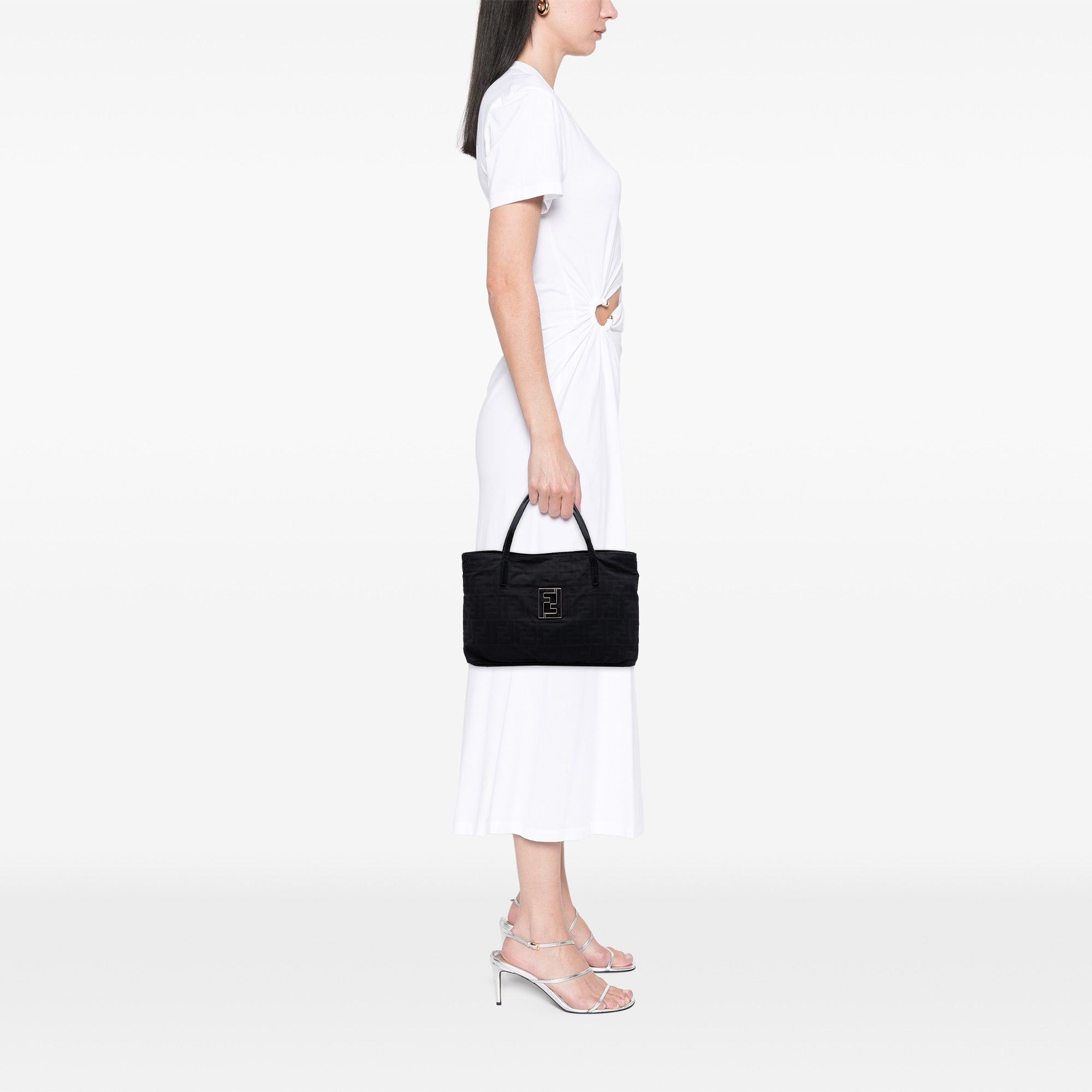 Fendi Zucca Nylon Handbag Size ONE SIZE - 7 Thumbnail