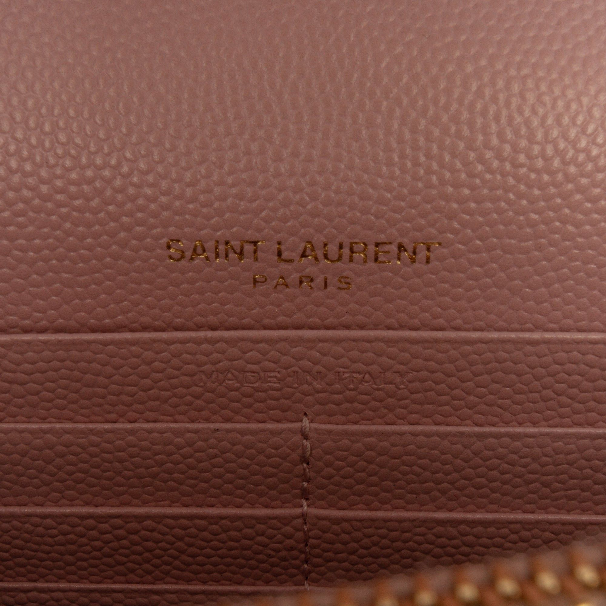Saint Laurent Paris Grain De Poudre Cassandre Envelope Chain Wallet Size ONE SIZE - 5 Thumbnail