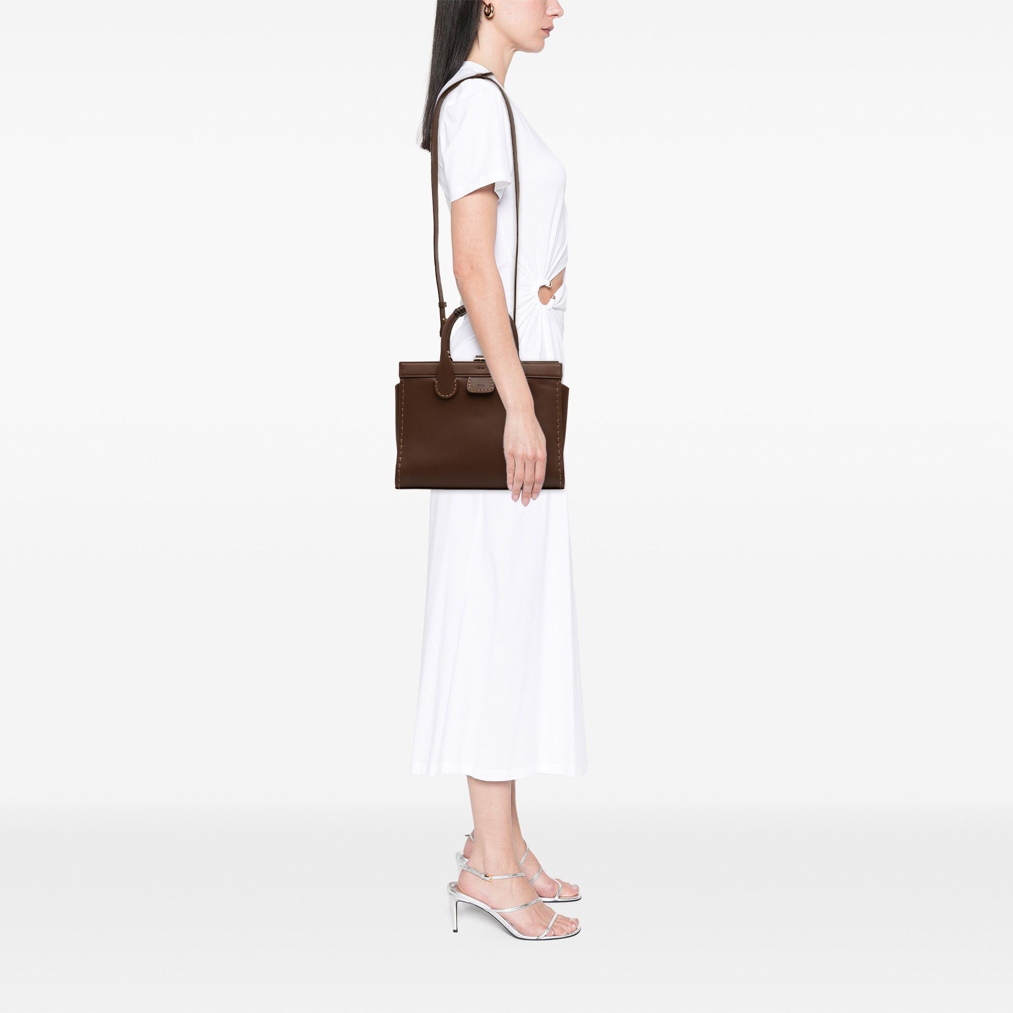 Chloe Medium Zipped Edith Satchel Size ONE SIZE - 6 Thumbnail