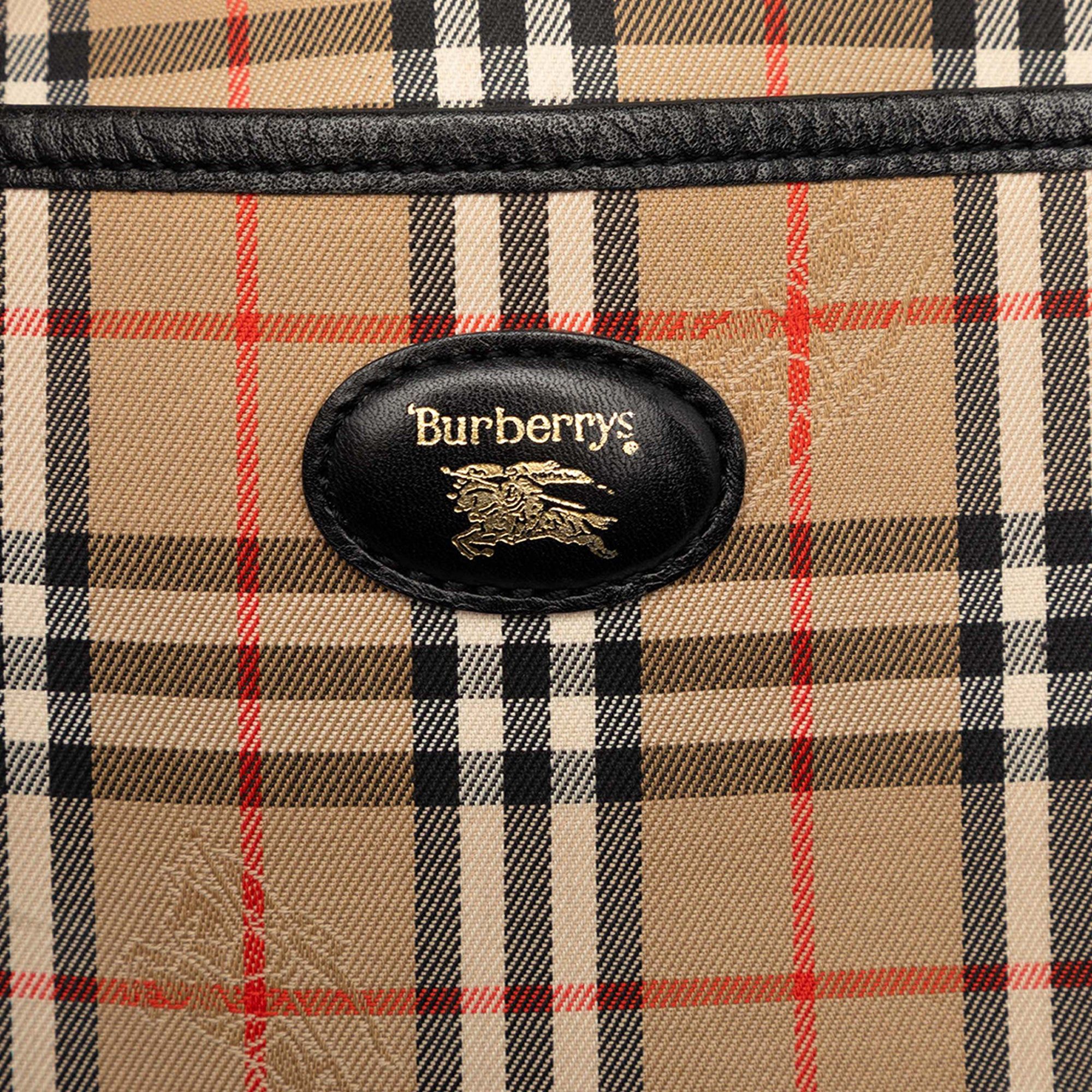 Burberry Haymarket Check Canvas Crossbody Size ONE SIZE - 5 Thumbnail