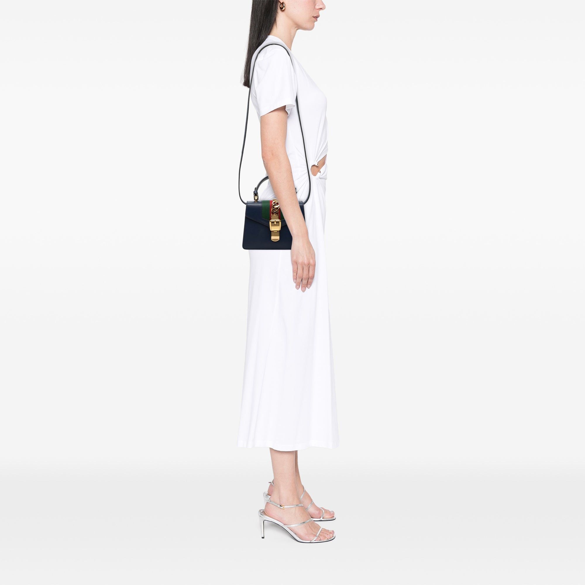 Gucci Mini Leather Sylvie Satchel Size ONE SIZE - 7 Thumbnail