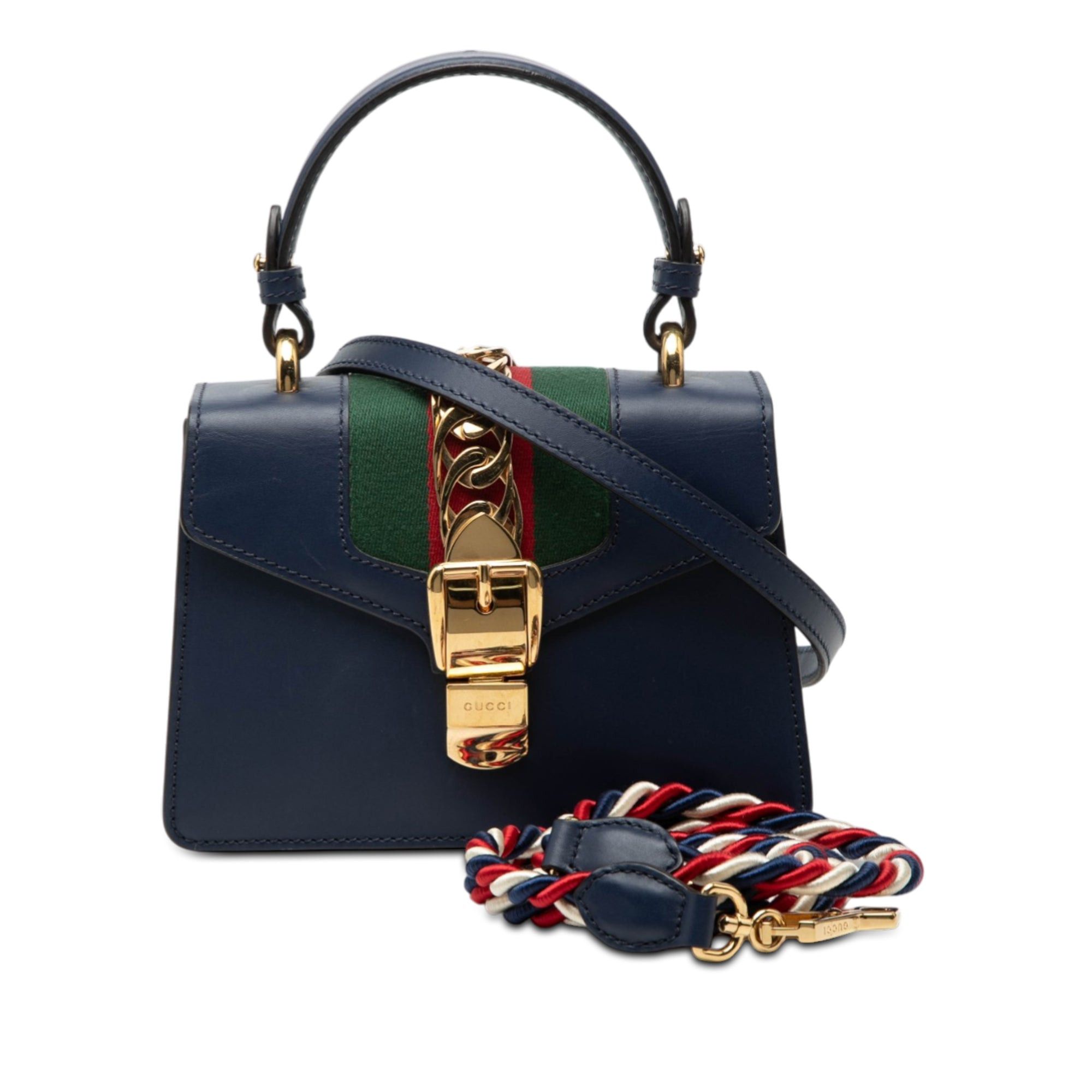 Gucci Mini Leather Sylvie Satchel Size ONE SIZE - 8 Thumbnail