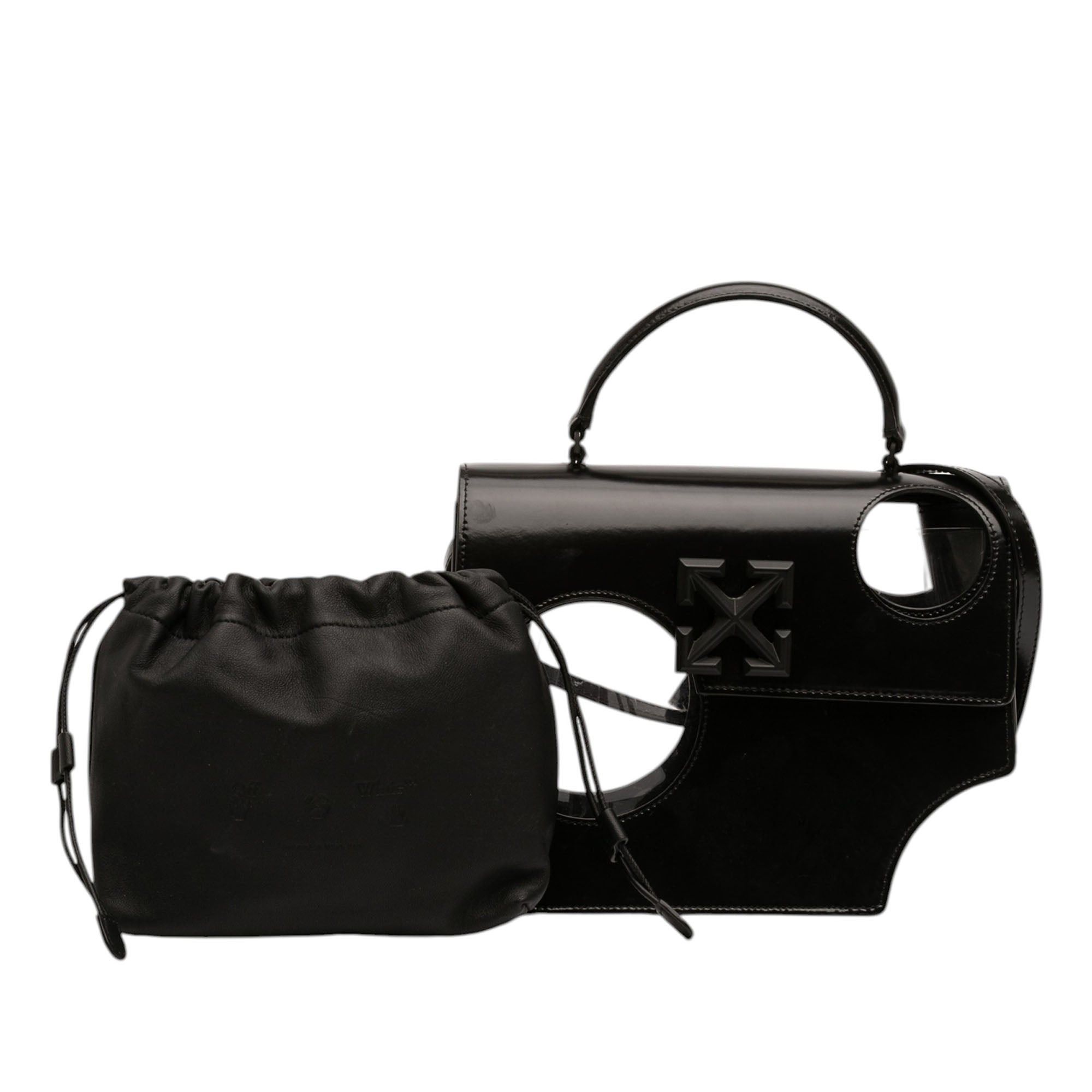 Off-White Leather Meteor Jitney 2.8 Satchel Size ONE SIZE - 8 Thumbnail