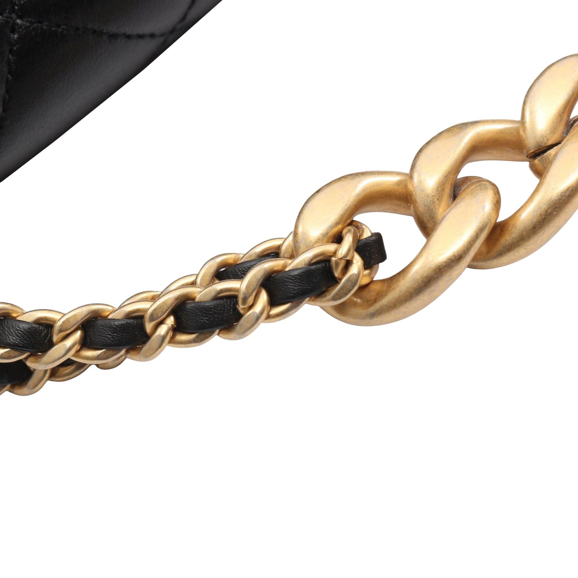 Chanel CC Quilted Lambskin Contrast Stitch Single Flap Size ONE SIZE - 10 Thumbnail