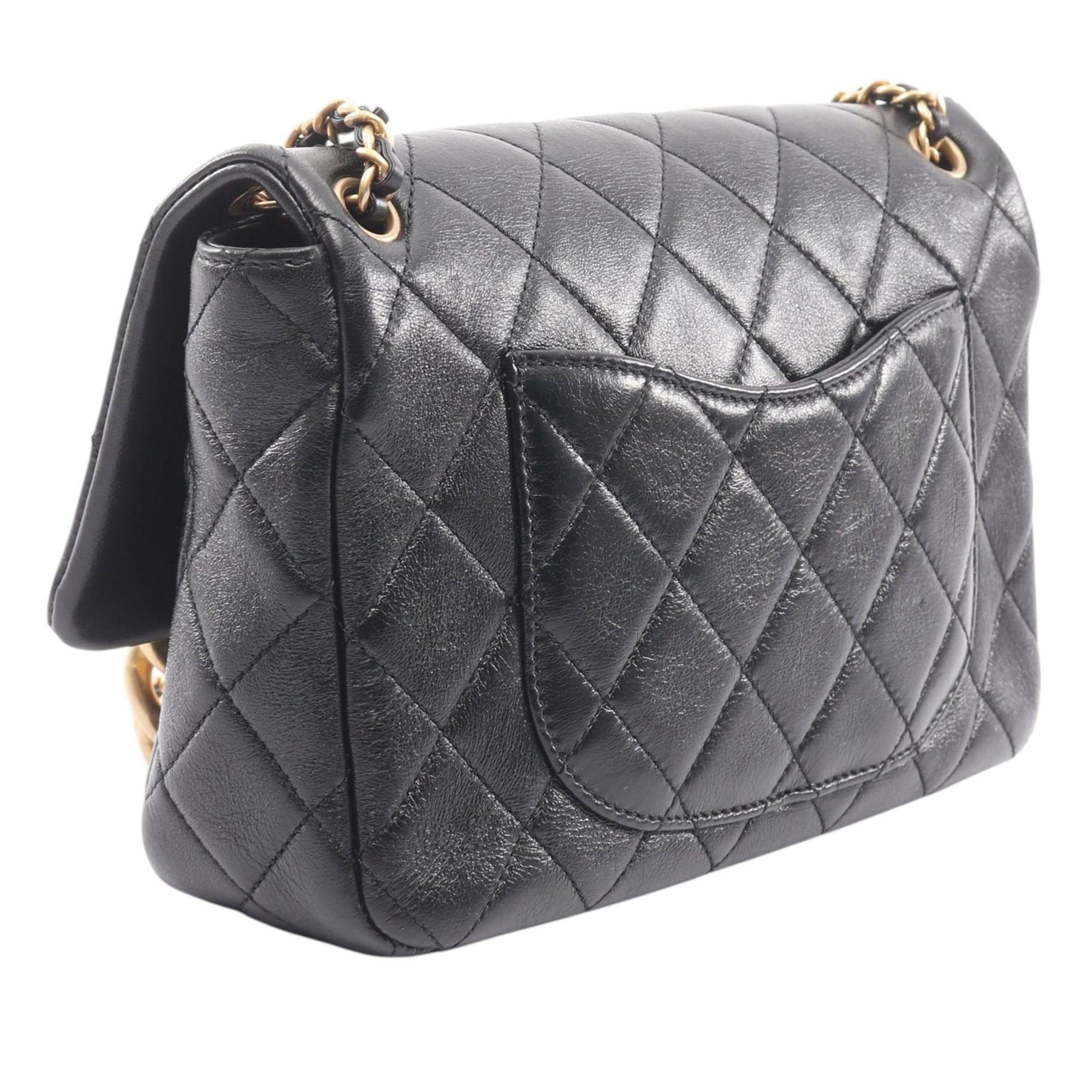 Chanel CC Quilted Lambskin Contrast Stitch Single Flap Size ONE SIZE - 2 Thumbnail