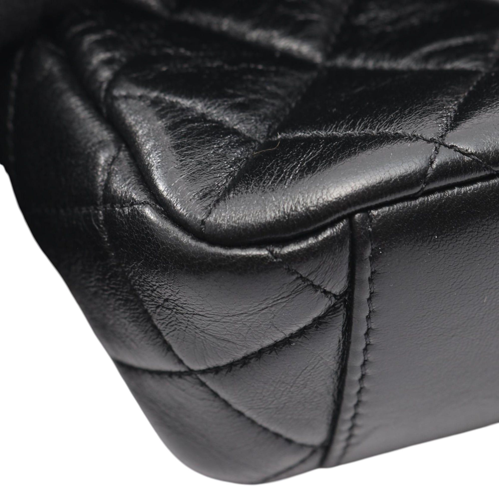Chanel CC Quilted Lambskin Contrast Stitch Single Flap Size ONE SIZE - 9 Thumbnail