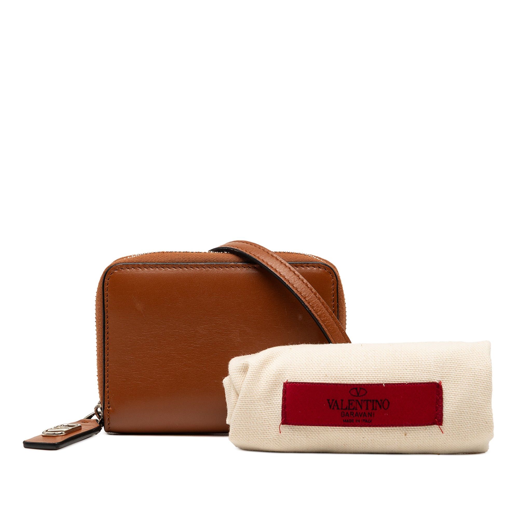 Valentino Leather VLogo Wallet On Strap Size ONE SIZE - 7 Thumbnail