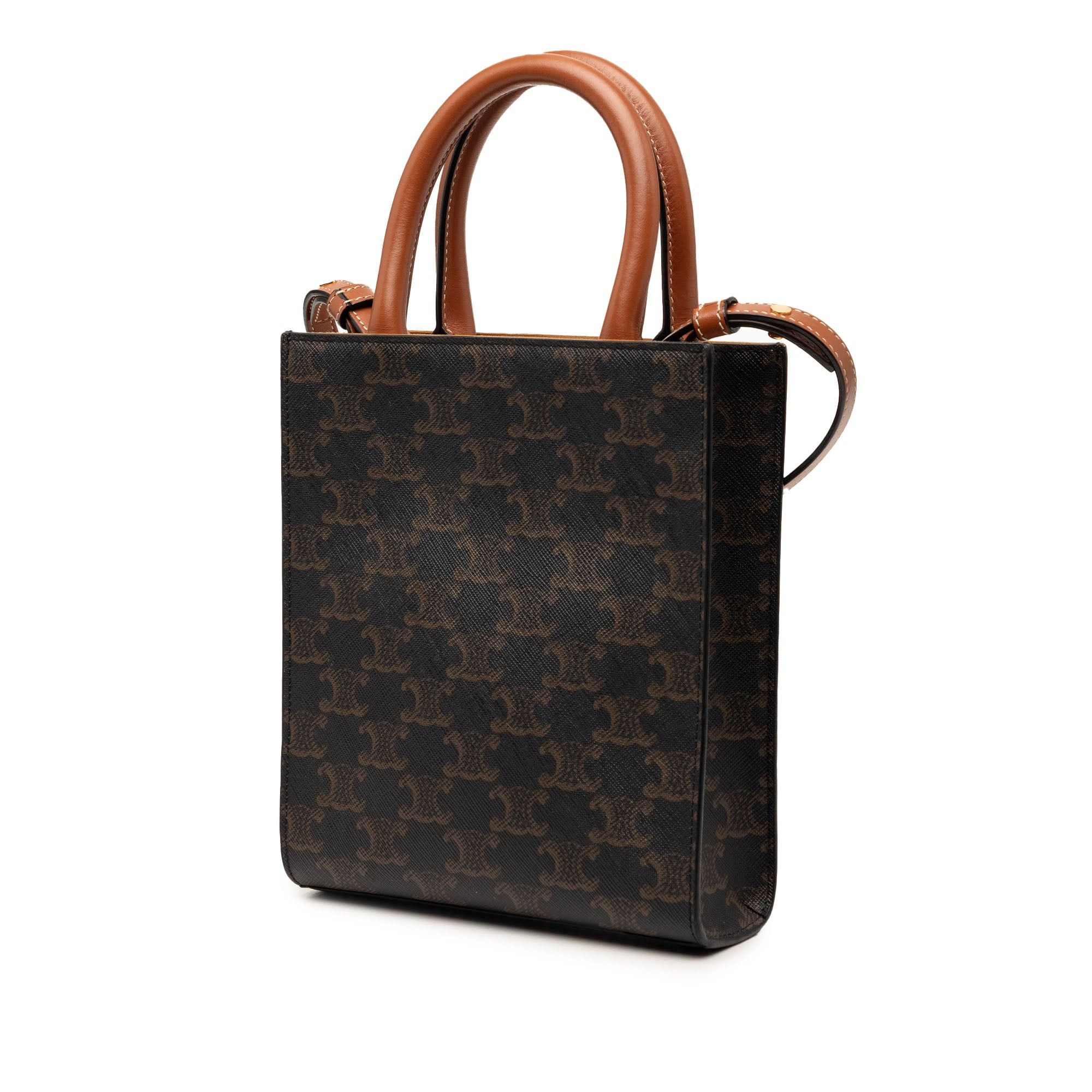Celine Mini Triomphe Coated Canvas Vertical Cabas Satchel Size ONE SIZE - 2 Thumbnail