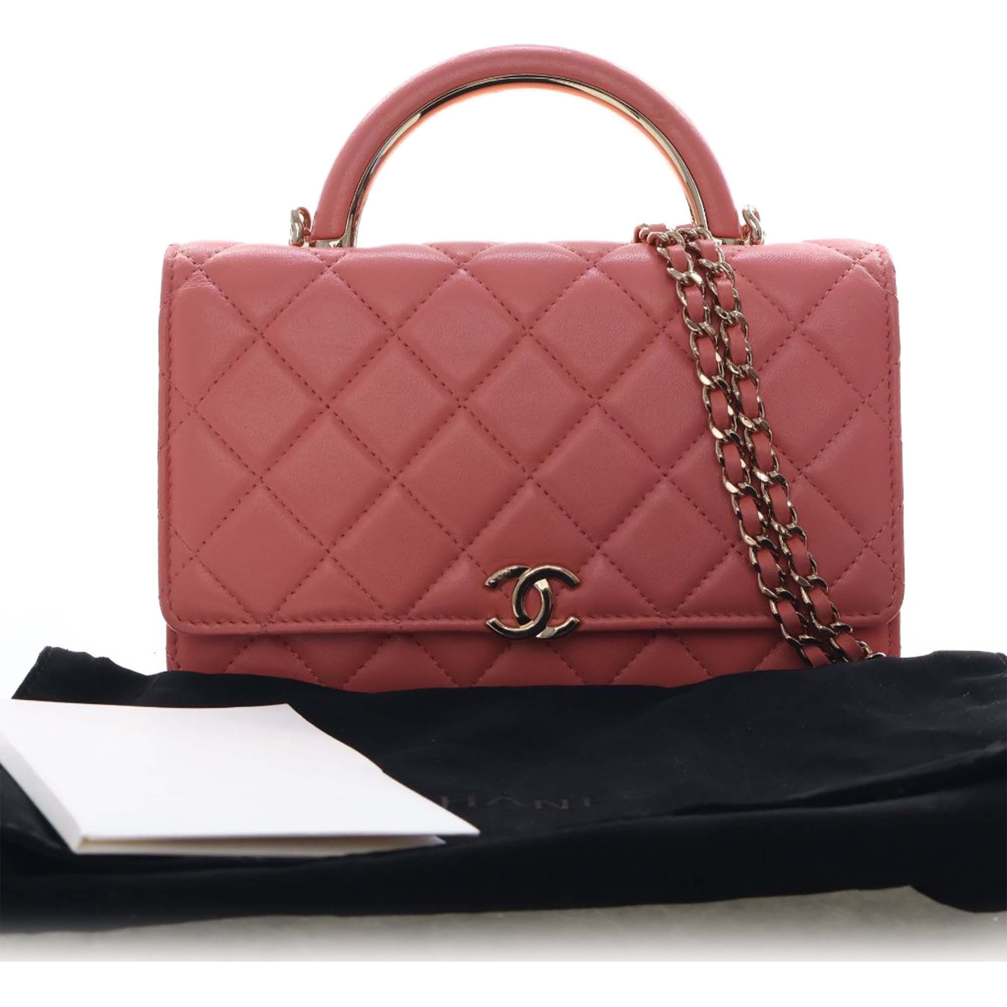 Chanel CC Quilted Lambskin Top Handle Flap Size ONE SIZE - 15 Thumbnail