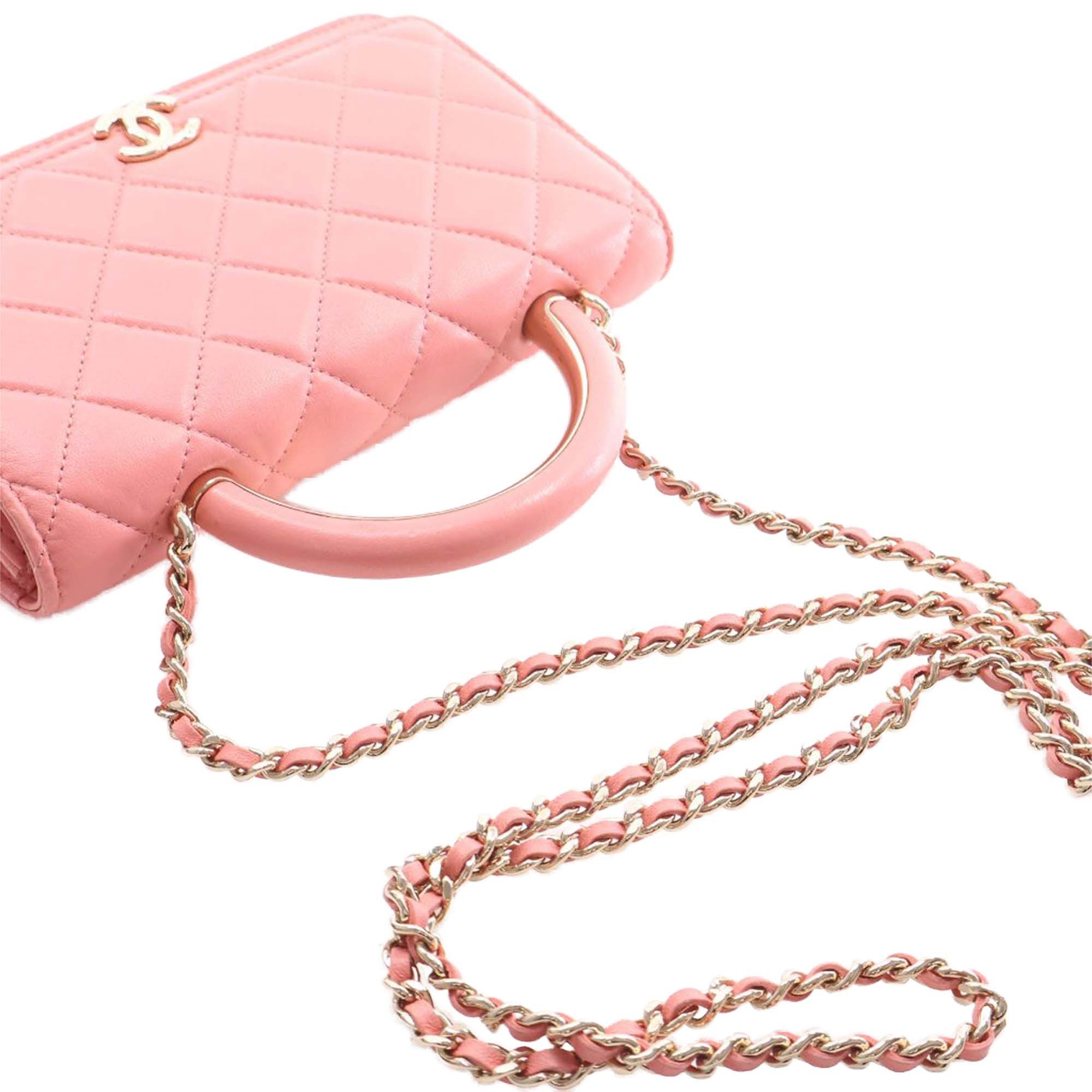 Chanel CC Quilted Lambskin Top Handle Flap Size ONE SIZE - 14 Thumbnail