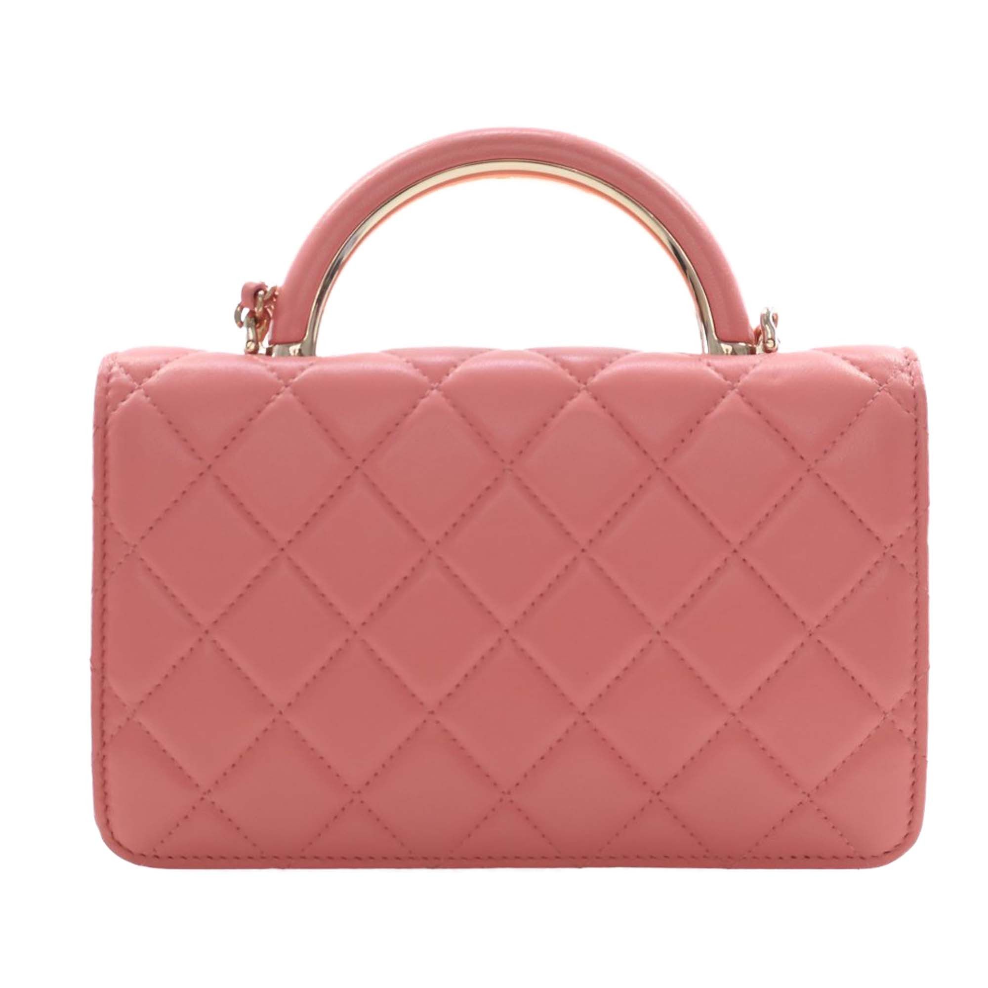 Chanel CC Quilted Lambskin Top Handle Flap Size ONE SIZE - 4 Thumbnail