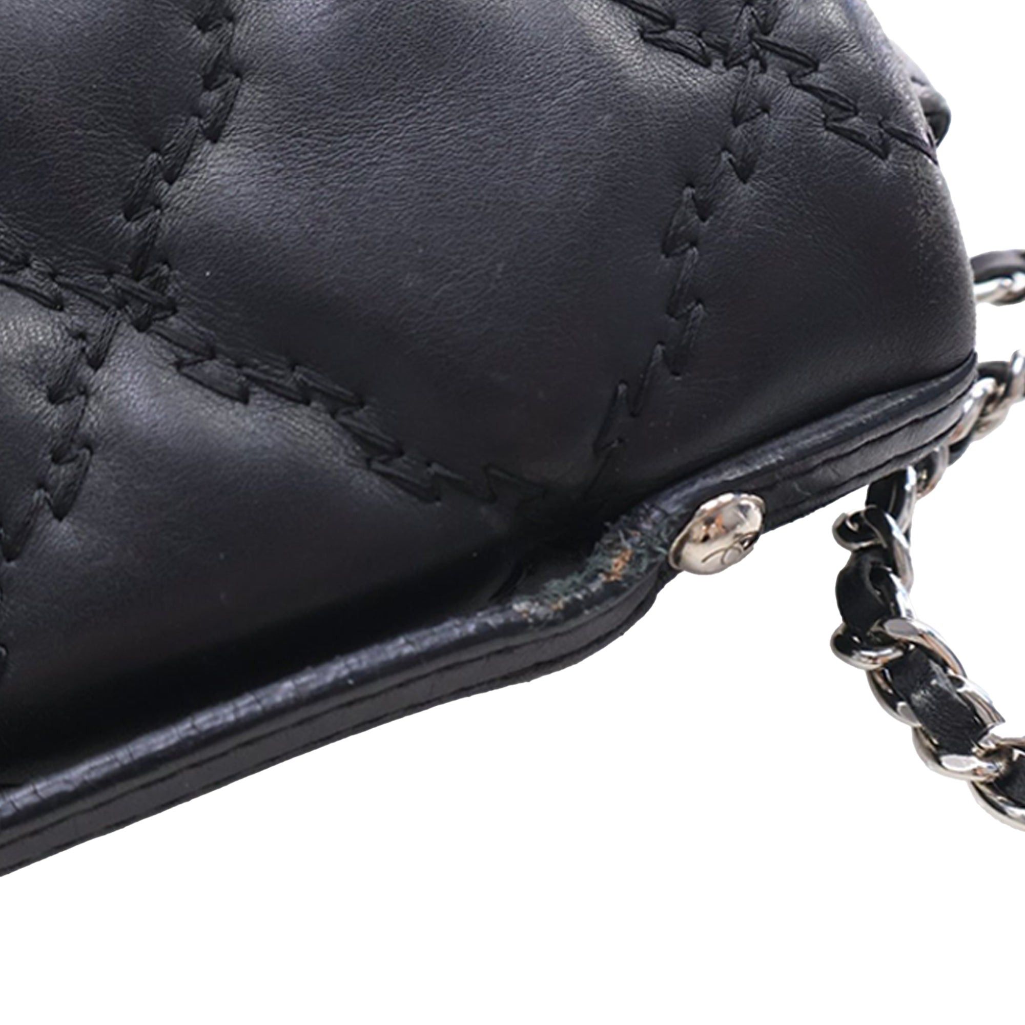 Chanel Mini Lambskin Double Stitch Hamptons Flap Size ONE SIZE - 14 Thumbnail