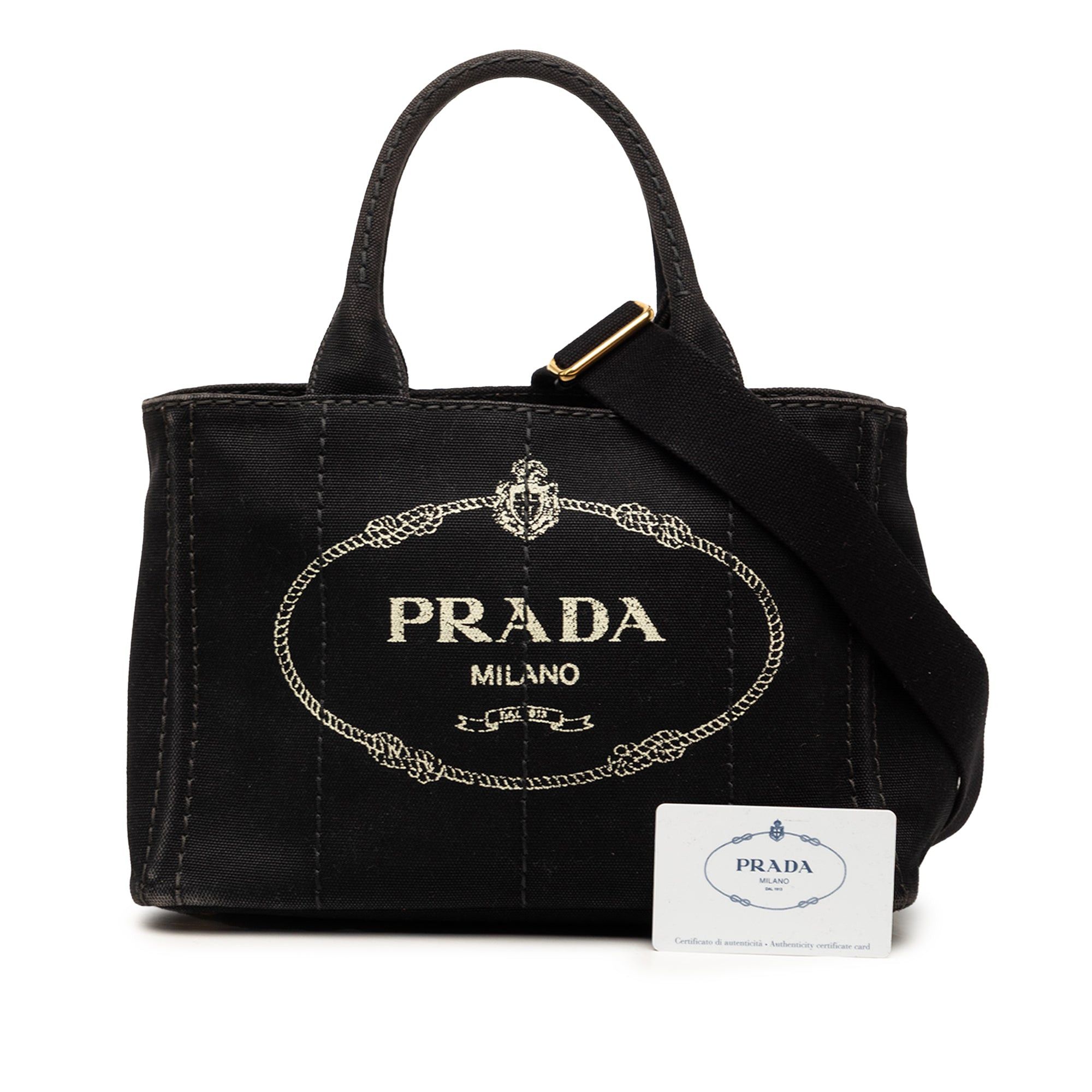 Prada Small Canvas Canapa Logo Satchel Size ONE SIZE - 7 Thumbnail