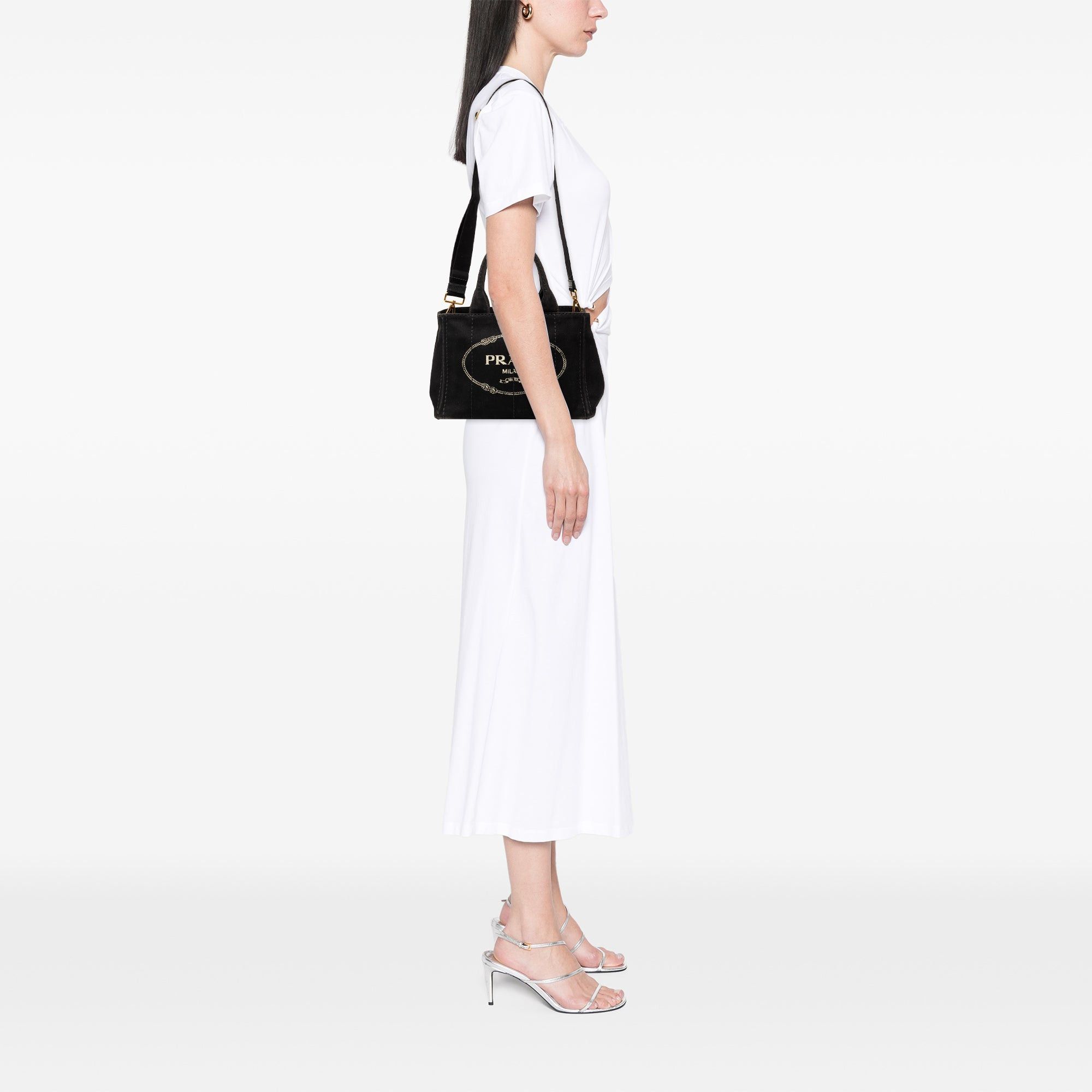 Prada Small Canvas Canapa Logo Satchel Size ONE SIZE - 6 Thumbnail