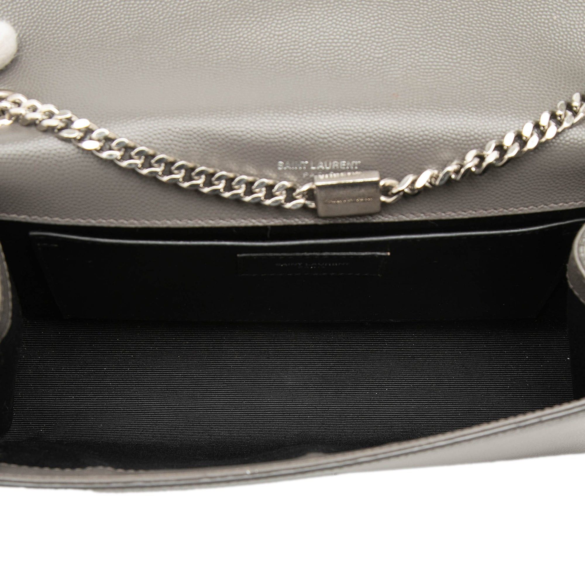 Saint Laurent Paris Medium Grain de Poudre Monogram Kate Tassel Crossbody Size ONE SIZE - 4 Thumbnail