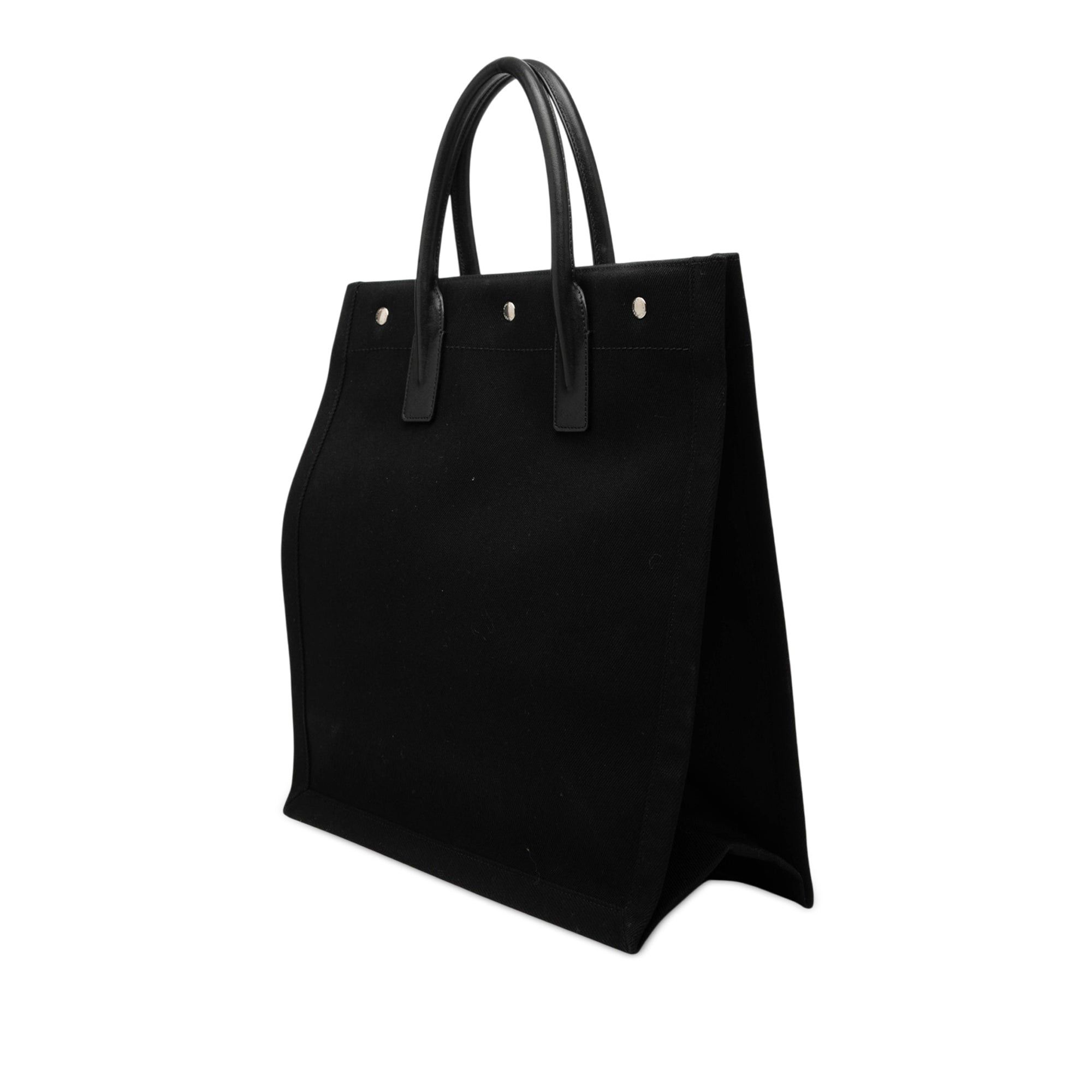 Saint Laurent Paris Canvas Rive Gauche North South Tote Size ONE SIZE - 2 Thumbnail