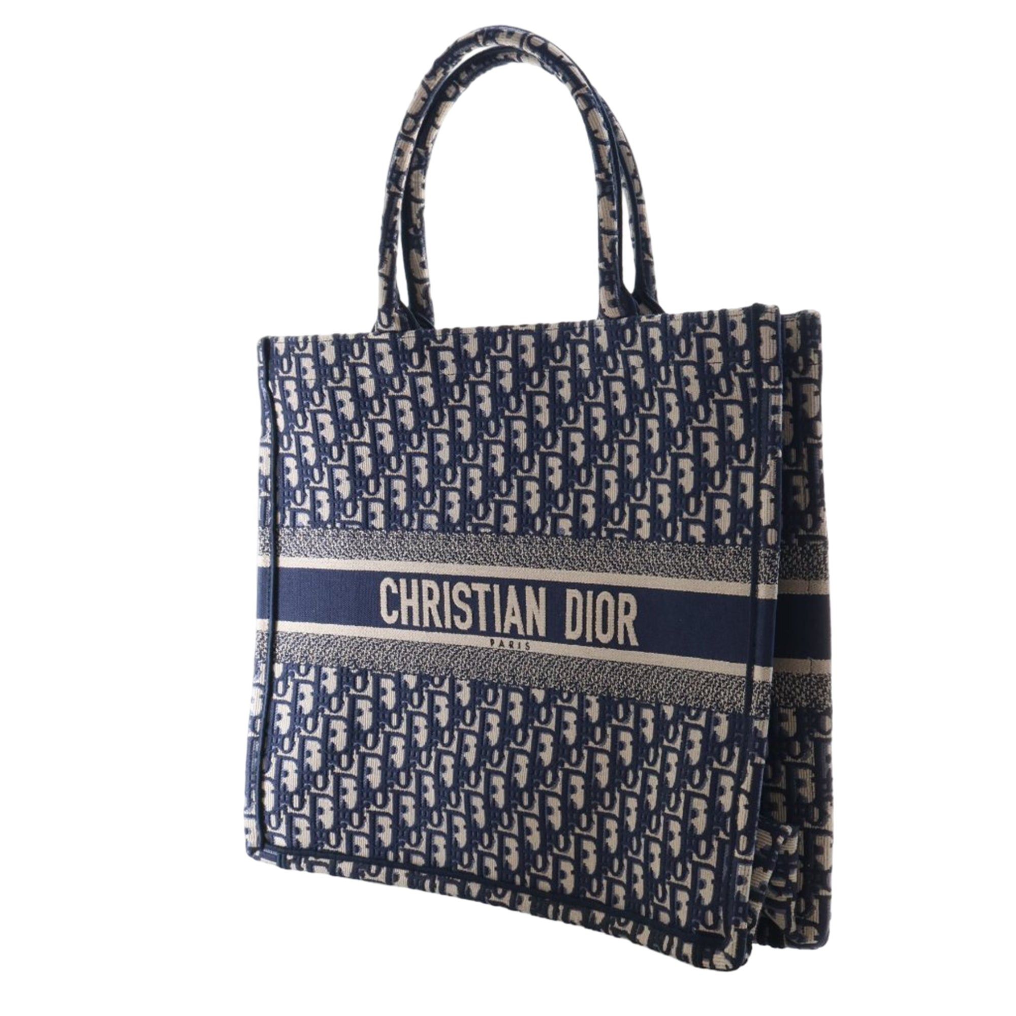 Dior Large Oblique Embroidered Canvas Book Tote Size ONE SIZE - 8 Thumbnail