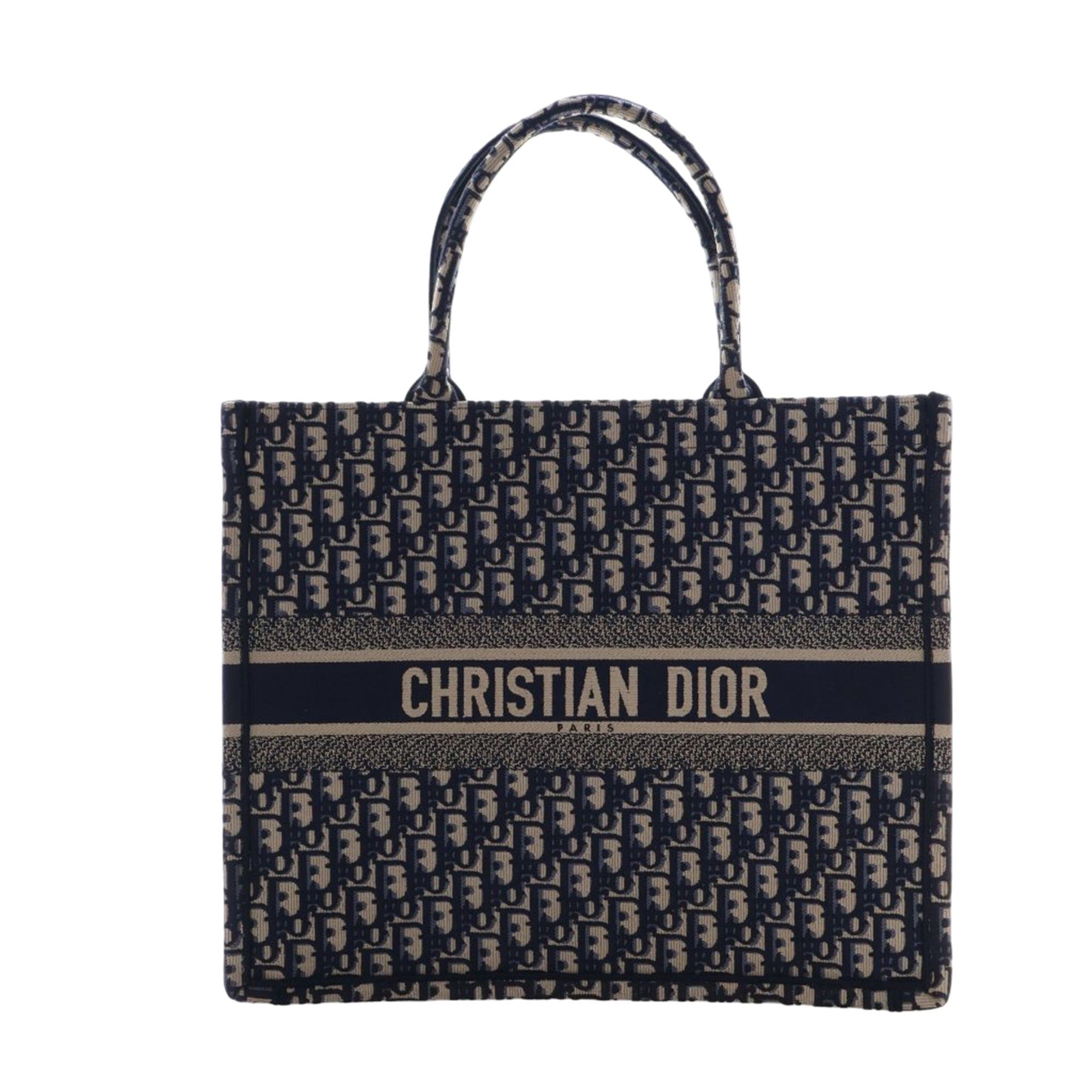 Dior Large Oblique Embroidered Canvas Book Tote Size ONE SIZE - 7 Thumbnail