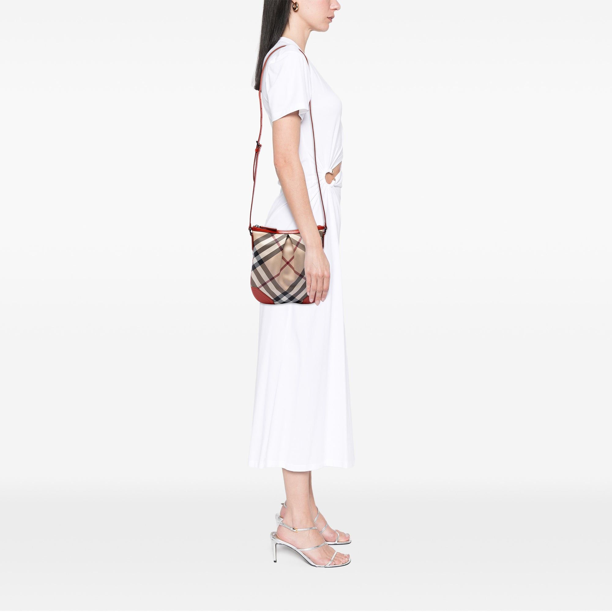 Burberry Supernova Check Coated Canvas Dryden Crossbody Size ONE SIZE - 5 Thumbnail