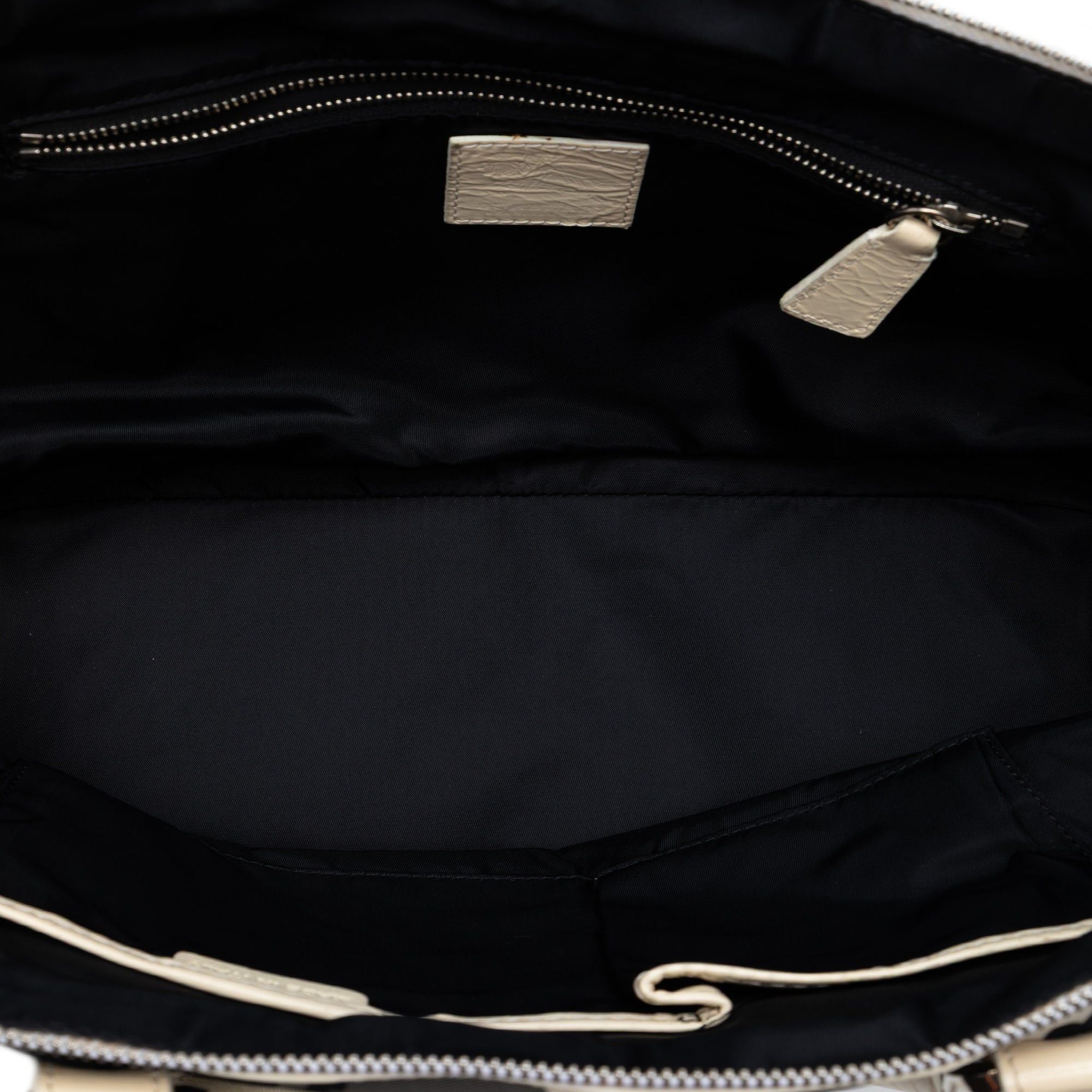 Burberry Floral Beat Check Nylon and Patent Foley Satchel Size ONE SIZE - 4 Thumbnail