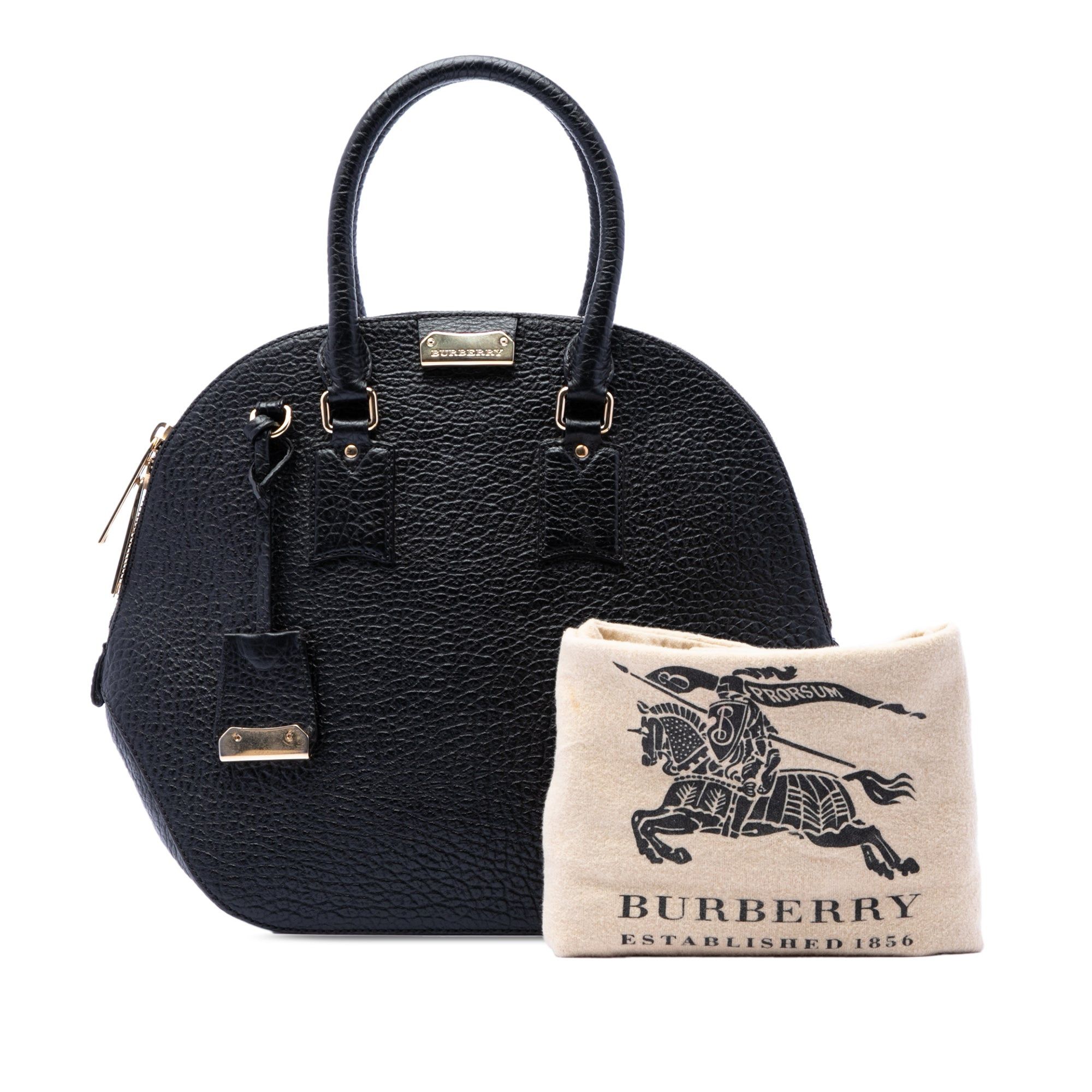 Burberry Large Grained Calfskin Heritage Orchard Bowling Bag Size ONE SIZE - 7 Thumbnail