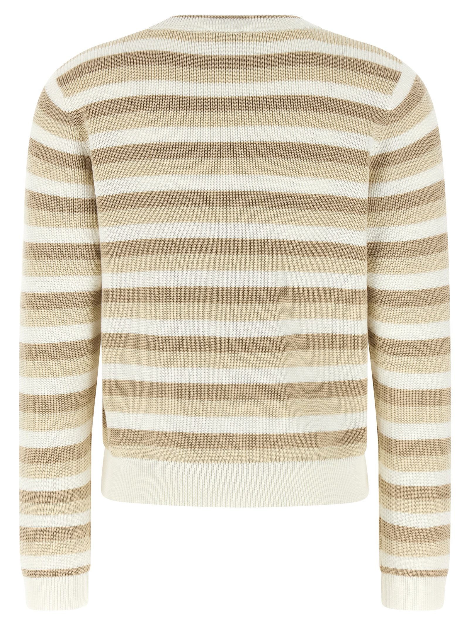 Brunello Cucinelli Striped Cotton Sweater Size M / US 6-8 / IT 42-44 - 2 Thumbnail
