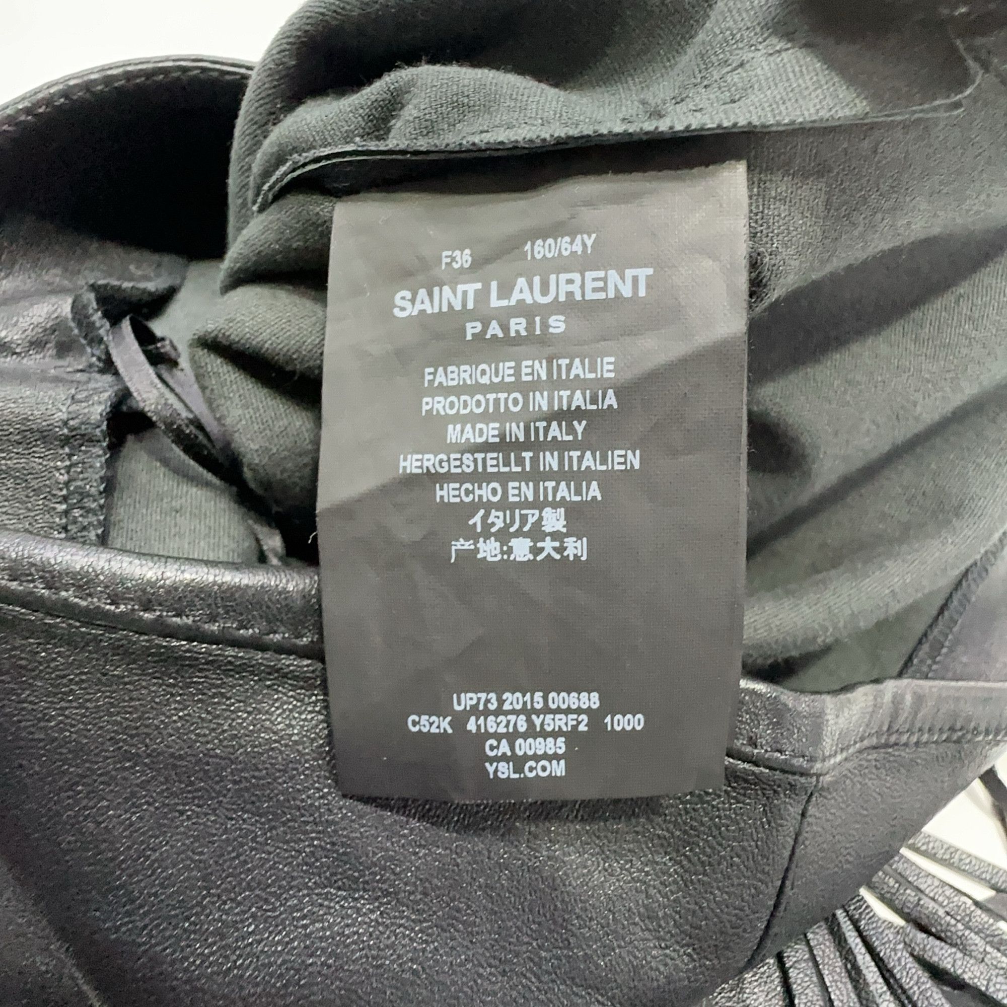 Saint Laurent Paris Saint Laurent Fringe Detail Pants Size 36 Size 26" / US 2 / IT 38 - 3 Thumbnail