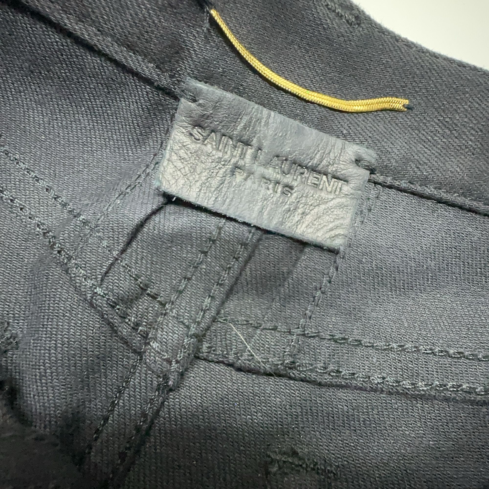 Saint Laurent Paris Saint Laurent Zippered Mini Skirt Size 26 Size 26" / US 2 / IT 38 - 4 Thumbnail