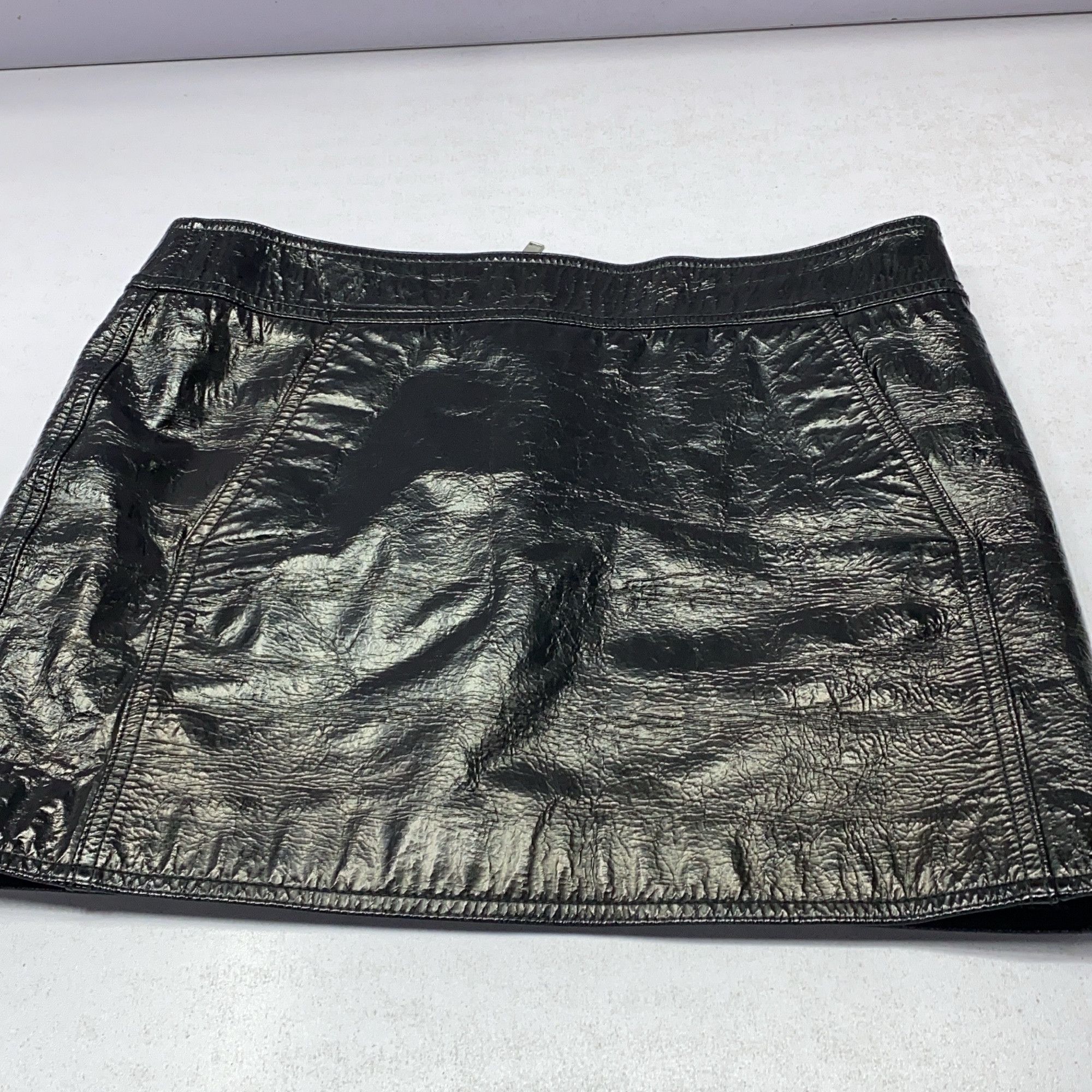 Saint Laurent Paris Saint Laurent Leather Mini Skirt Size 36 Size 26" / US 2 / IT 38 - 9 Thumbnail