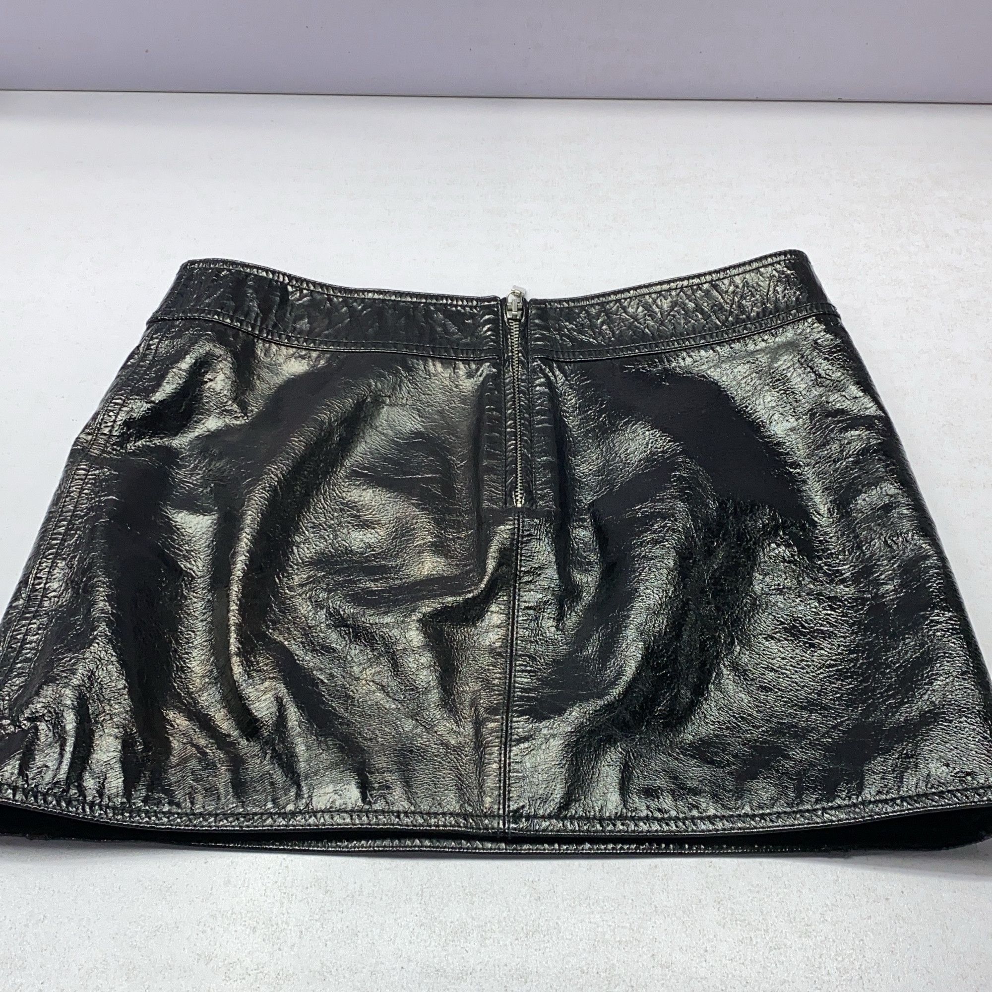 Saint Laurent Paris Saint Laurent Leather Mini Skirt Size 36 Size 26" / US 2 / IT 38 - 8 Thumbnail