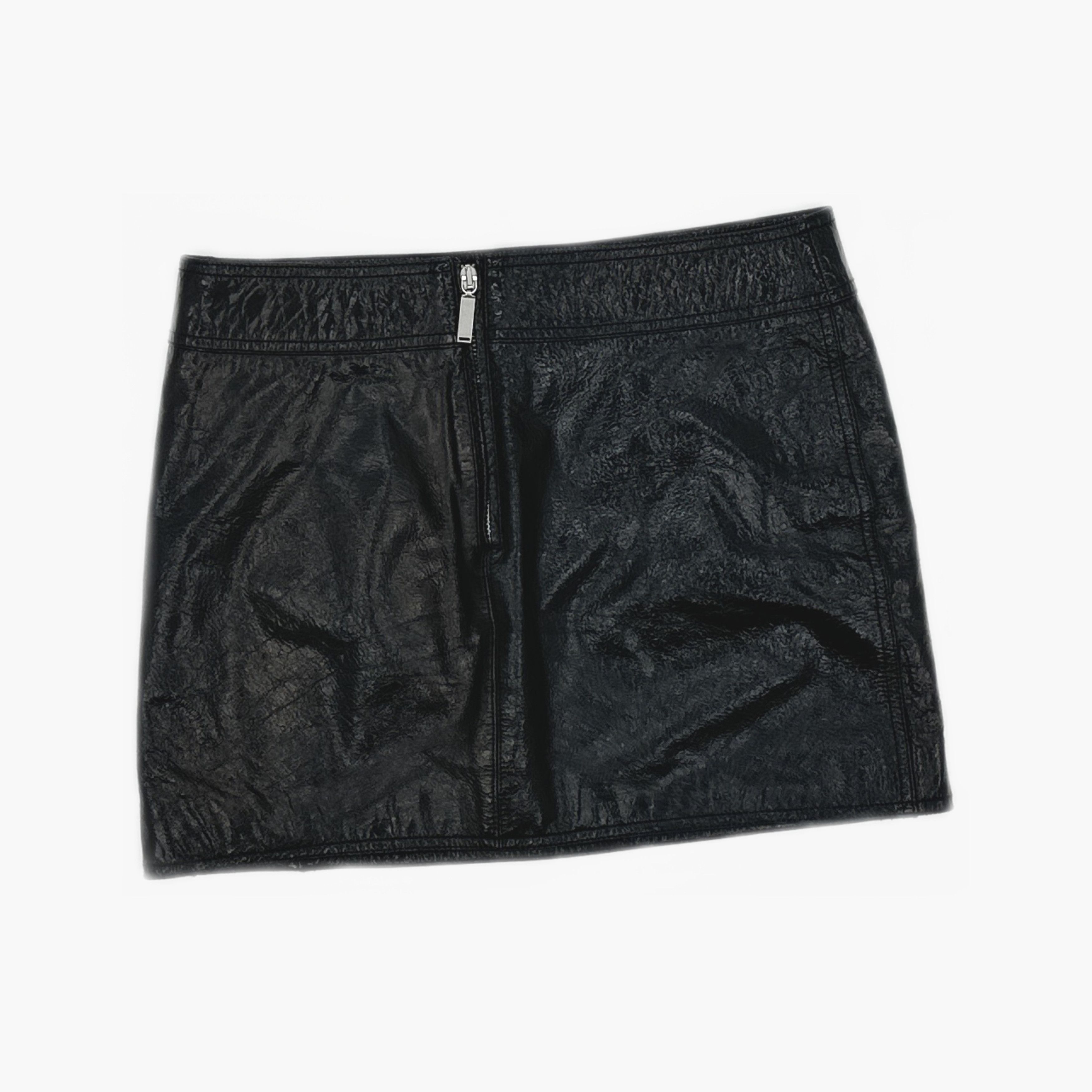 Saint Laurent Paris Saint Laurent Leather Mini Skirt Size 36 Size 26" / US 2 / IT 38 - 2 Thumbnail