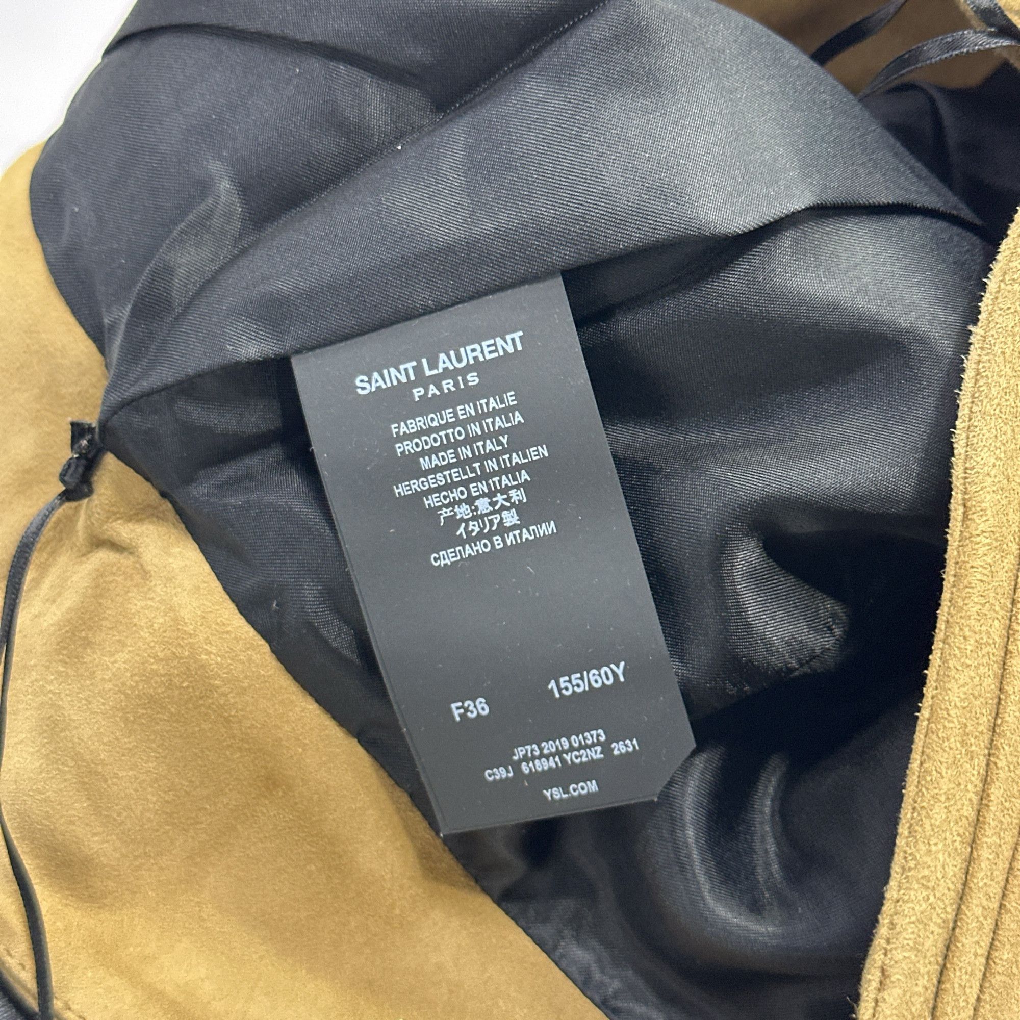 Saint Laurent Paris Saint Laurent Suede Mini Skirt Size 36 Size 26" / US 2 / IT 38 - 3 Thumbnail