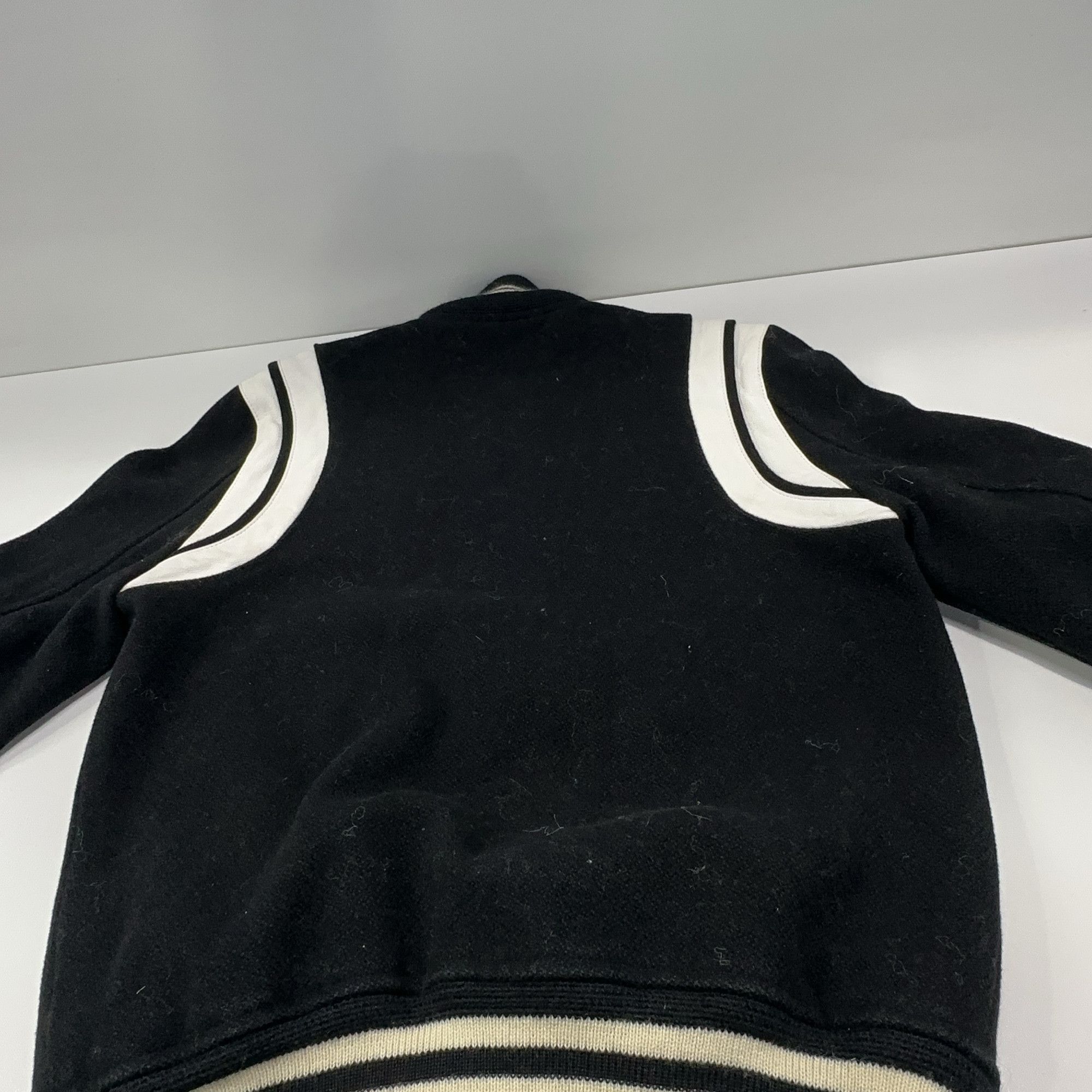 Saint Laurent Paris Saint Laurent Leather Trim Varsity Jacket Size 36 Size XS / US 0-2 / IT 36-38 - 15 Thumbnail