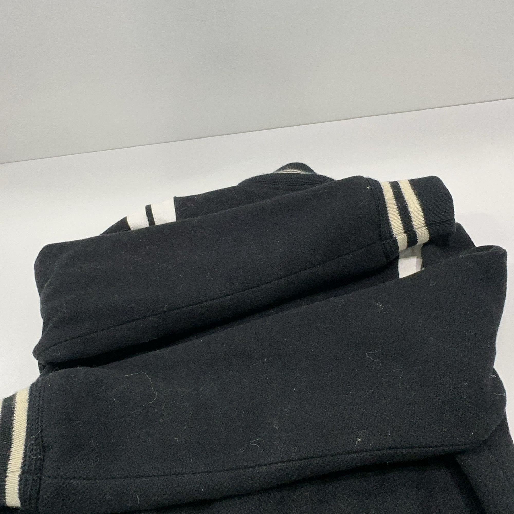 Saint Laurent Paris Saint Laurent Leather Trim Varsity Jacket Size 36 Size XS / US 0-2 / IT 36-38 - 14 Thumbnail