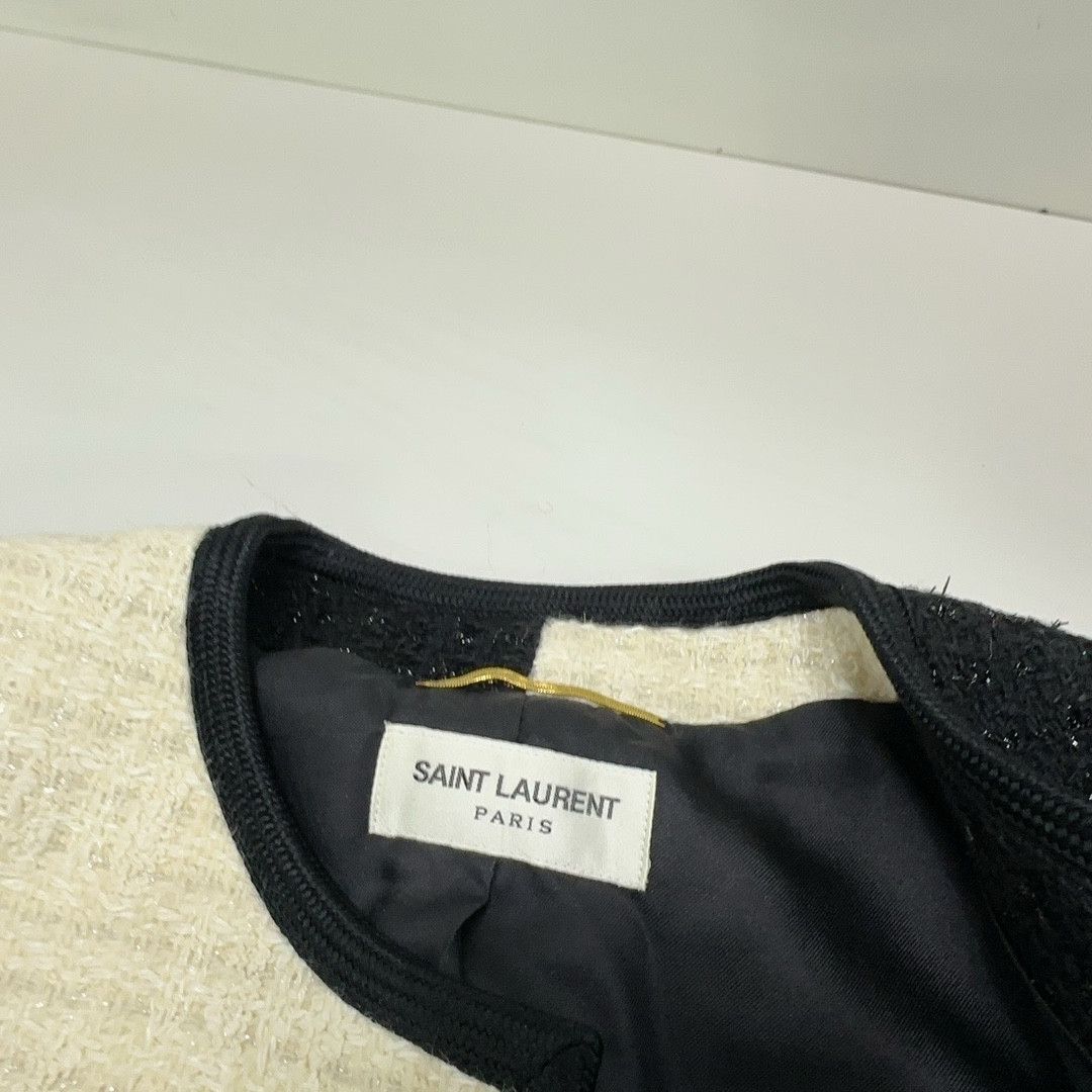 Saint Laurent Paris Saint Laurent Colorblock Tweed Jacket Size 36 Size XS / US 0-2 / IT 36-38 - 4 Thumbnail