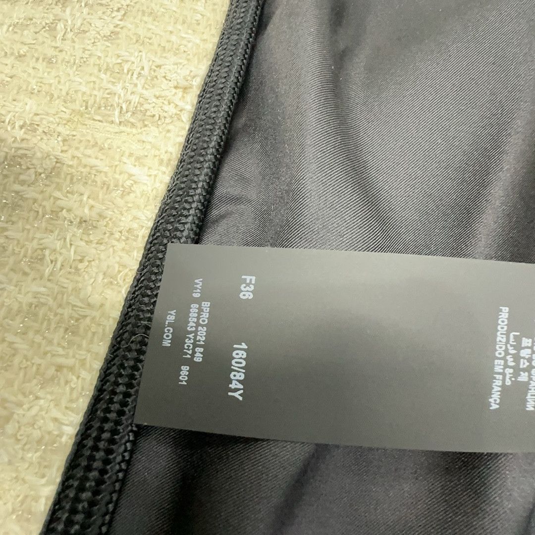 Saint Laurent Paris Saint Laurent Colorblock Tweed Jacket Size 36 Size XS / US 0-2 / IT 36-38 - 3 Thumbnail