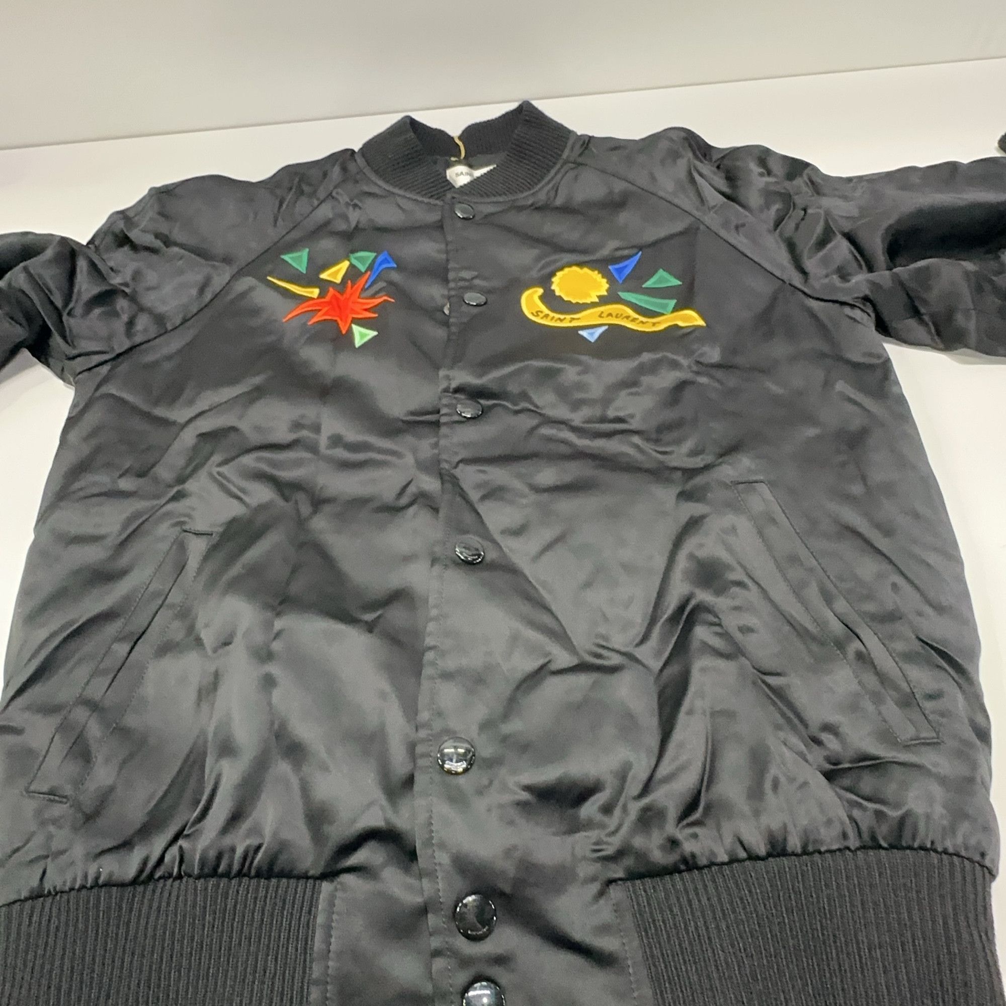 Saint Laurent Paris Saint Laurent Embroidered LOVE Bomber Jacket Size 36 Size XS / US 0-2 / IT 36-38 - 8 Thumbnail