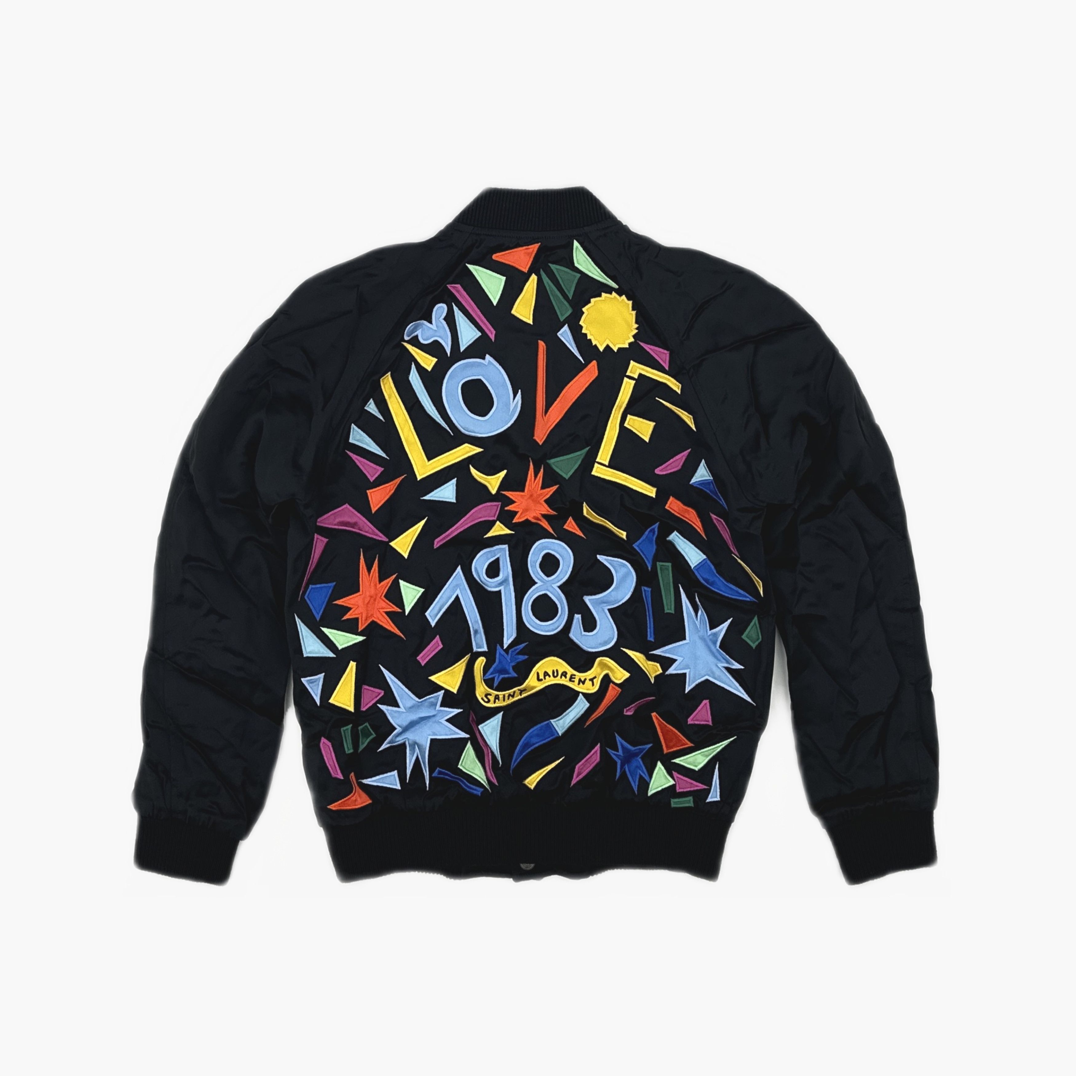 Saint Laurent Paris Saint Laurent Embroidered LOVE Bomber Jacket Size 36 Size XS / US 0-2 / IT 36-38 - 2 Thumbnail